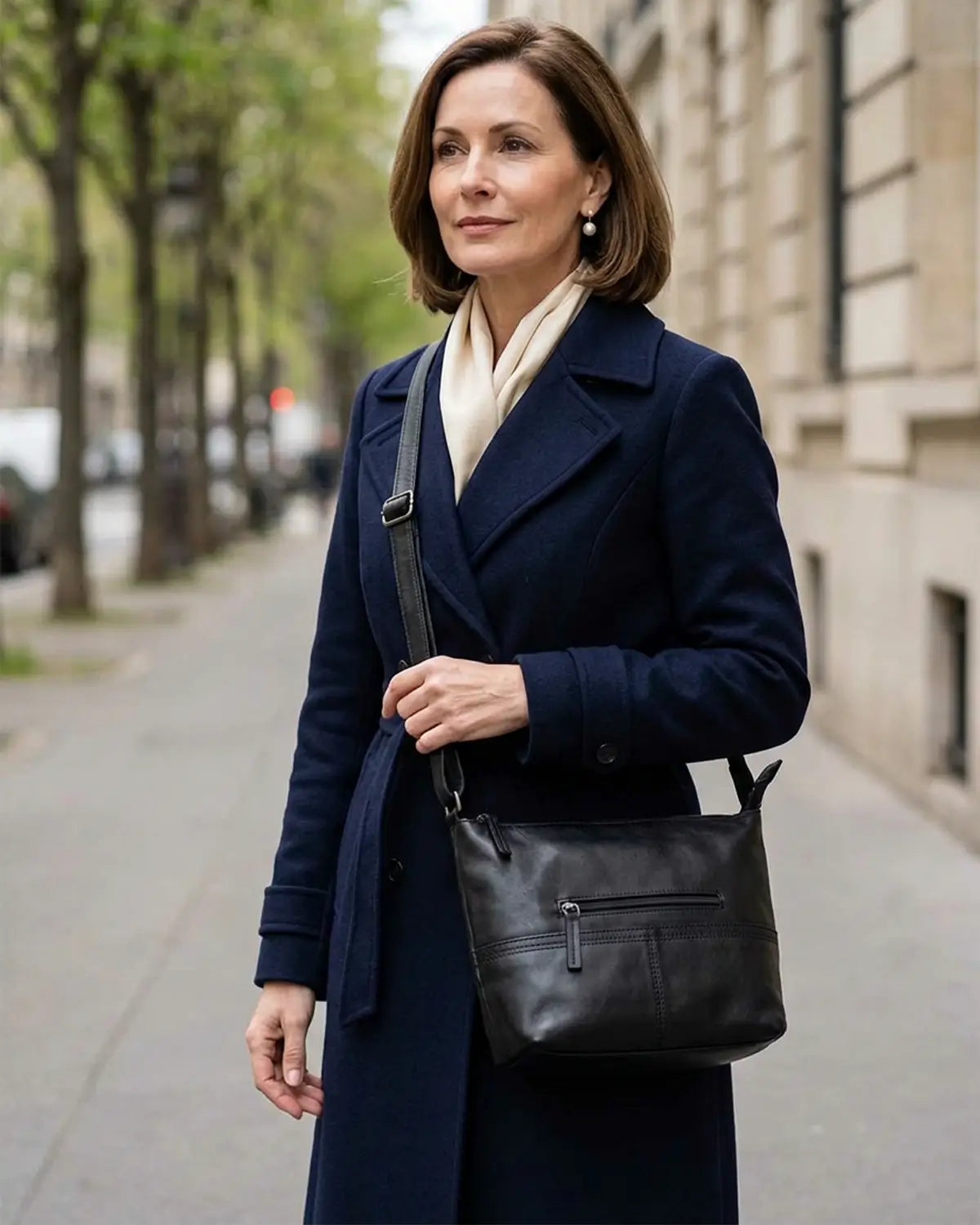 Soft Leather Bag - Black