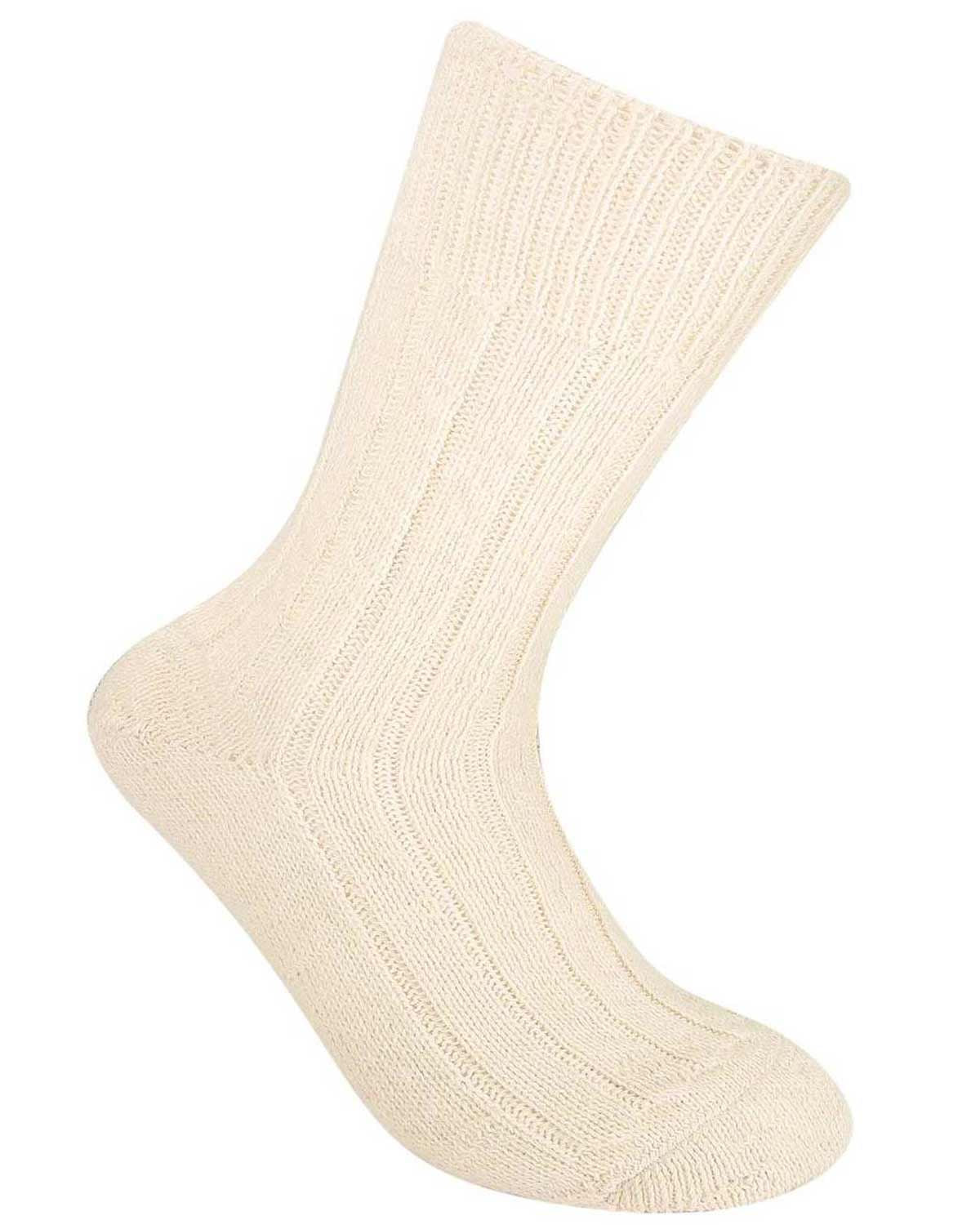 Alpaca Womens Bed Socks - Cream - Country Collection