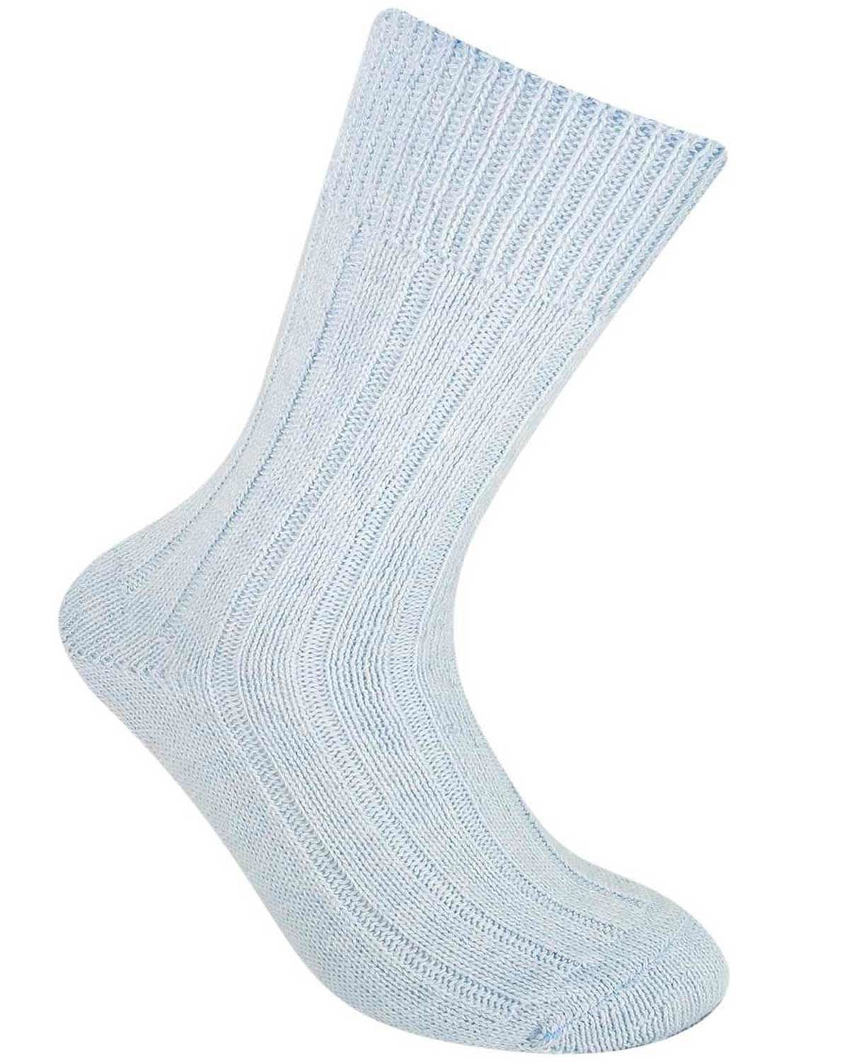 Alpaca Womens Bed Socks - Pale Blue - Country Collection