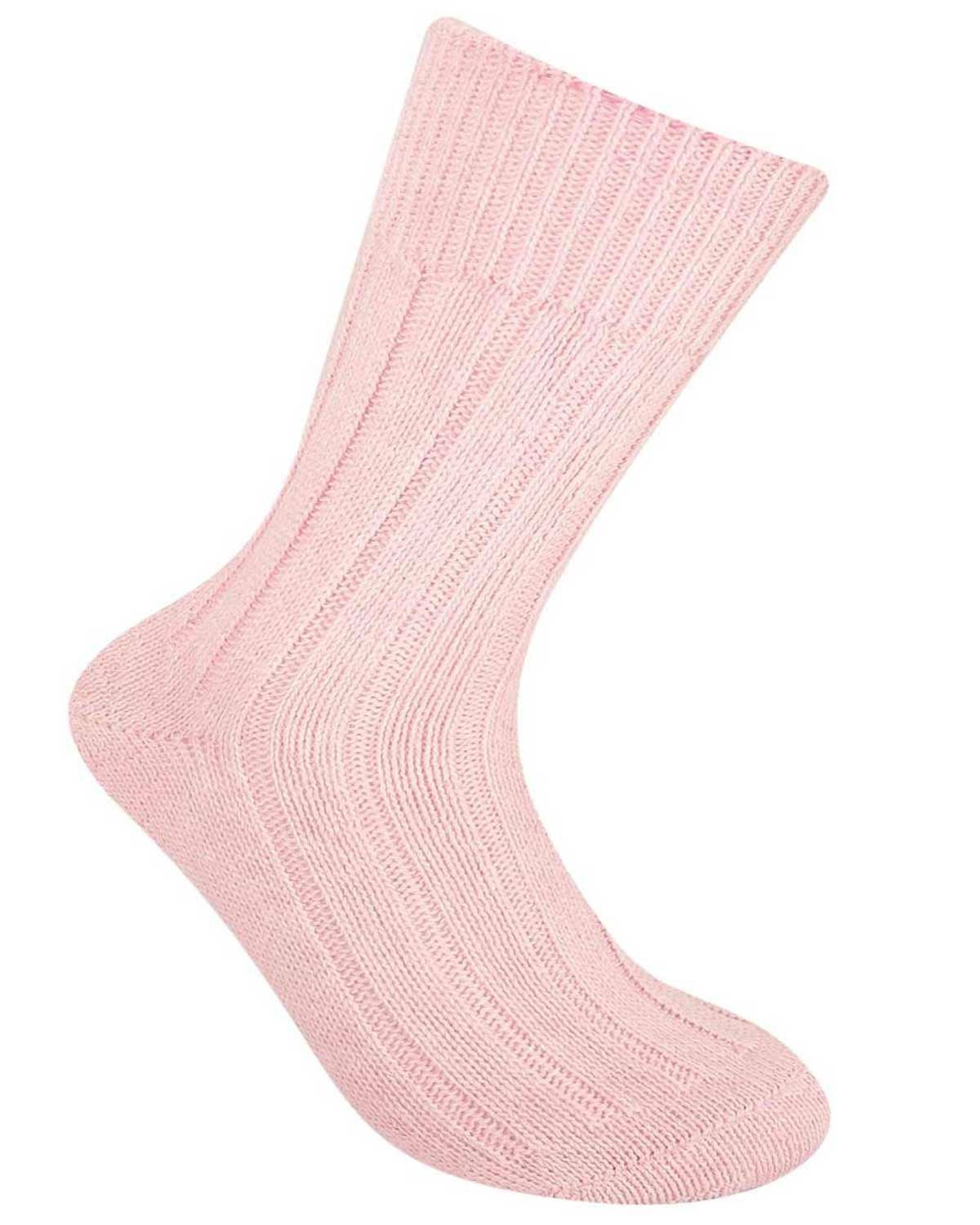 Alpaca Womens Bed Socks - Pink - Country Collection