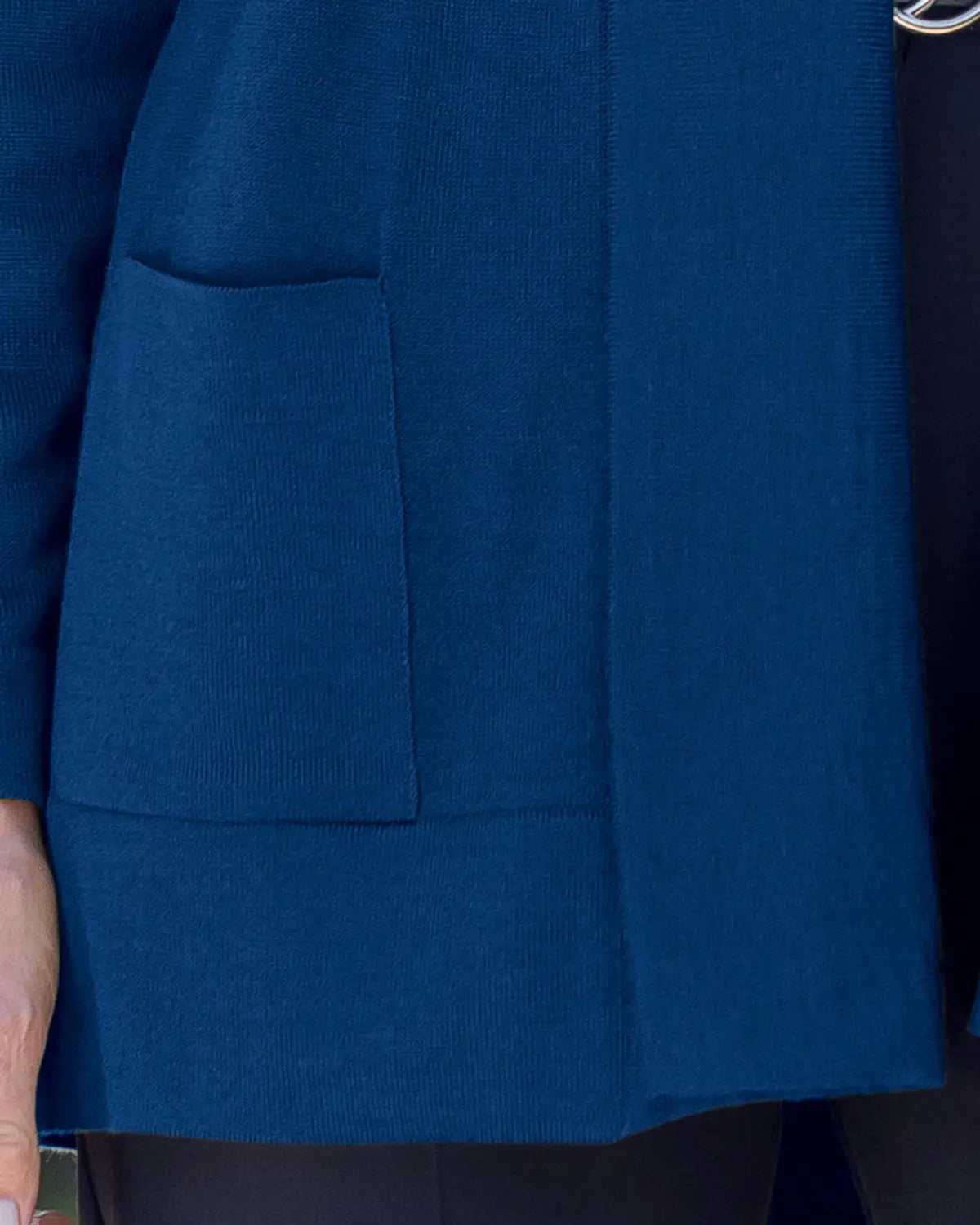 Ladies’ Celine Merino Wool Blend Cardigan – Sapphire