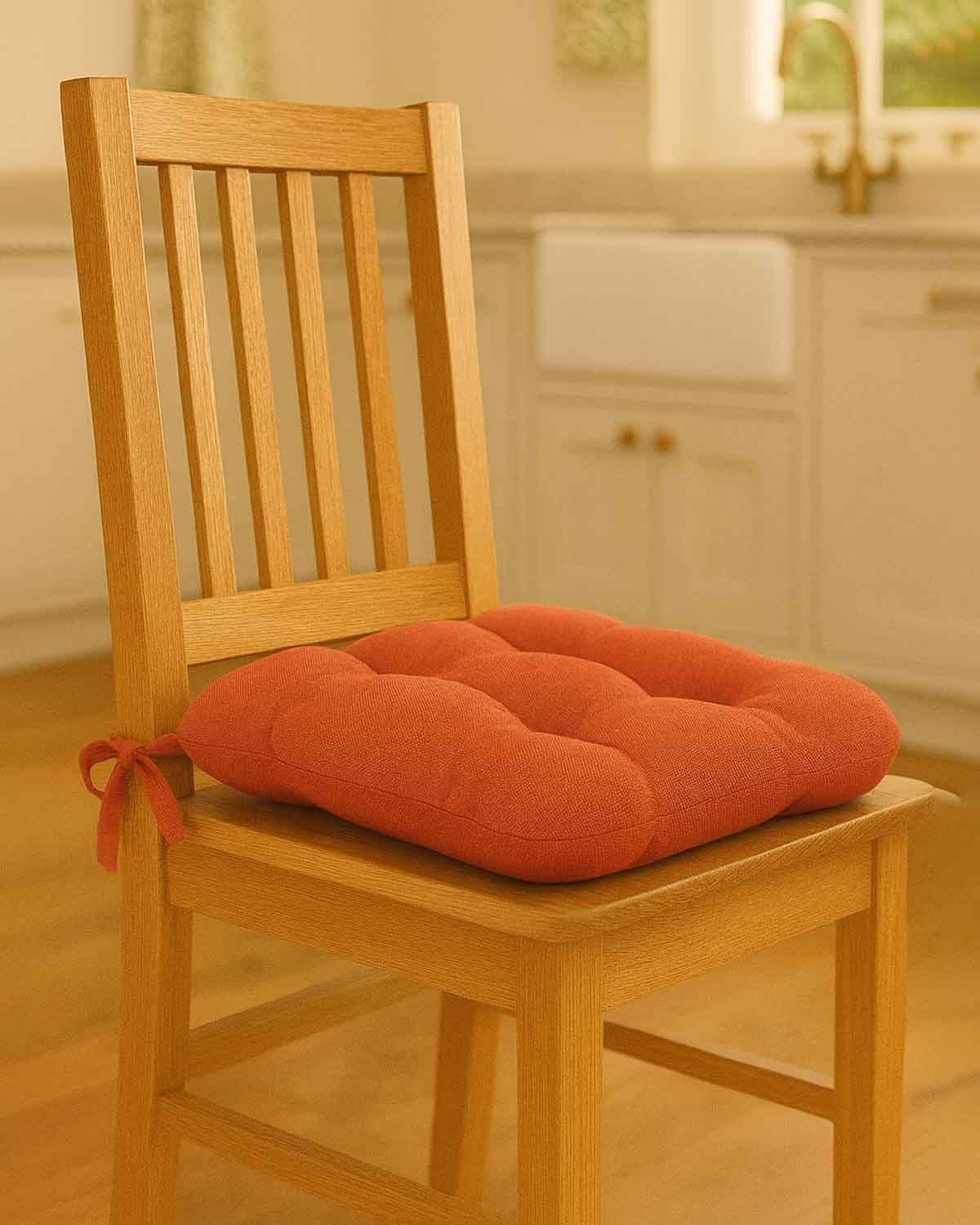 Dining Chair Seat Pad - Terracotta - Country Collection