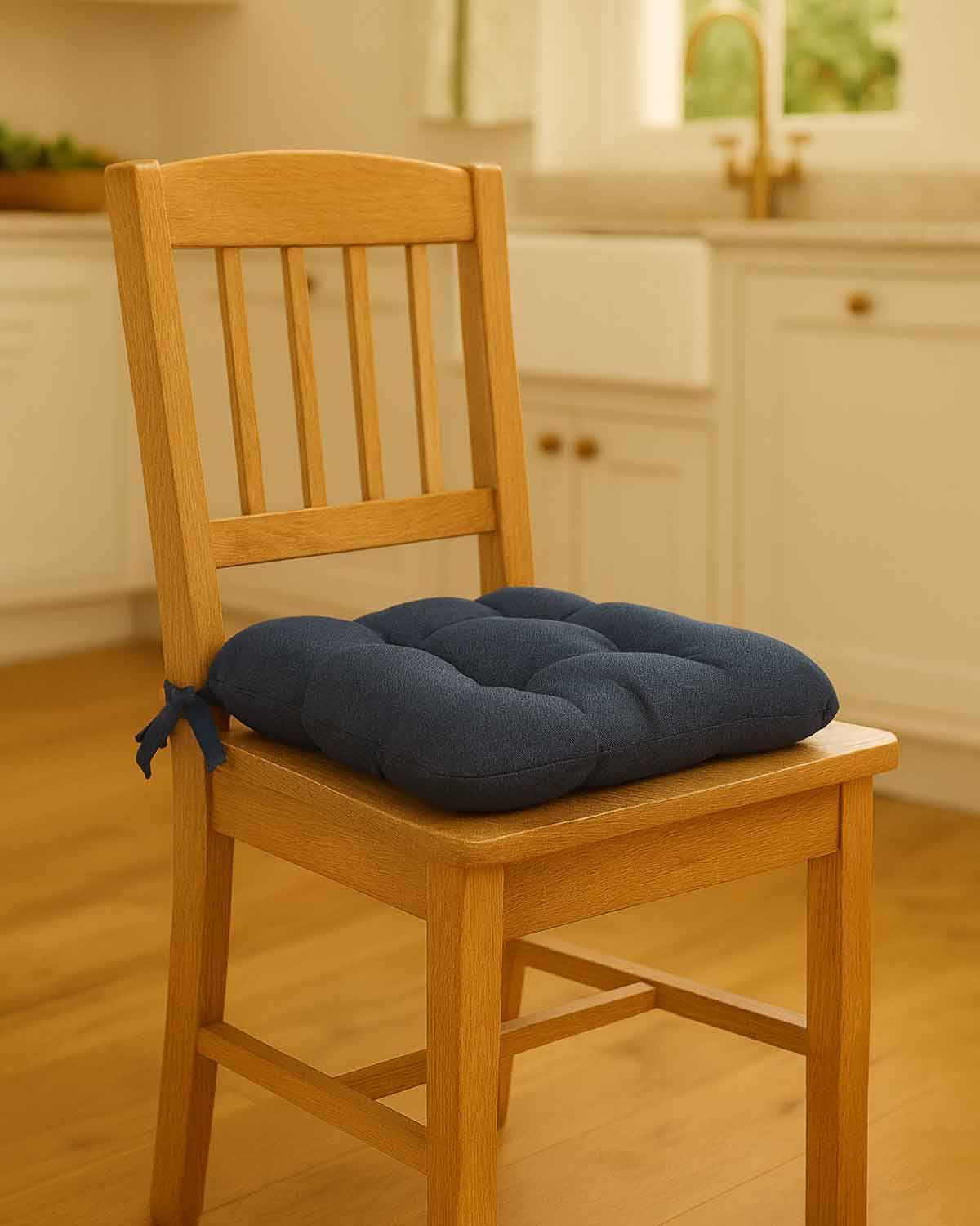 Dining Chair Seat Pad - Denim - Country Collection