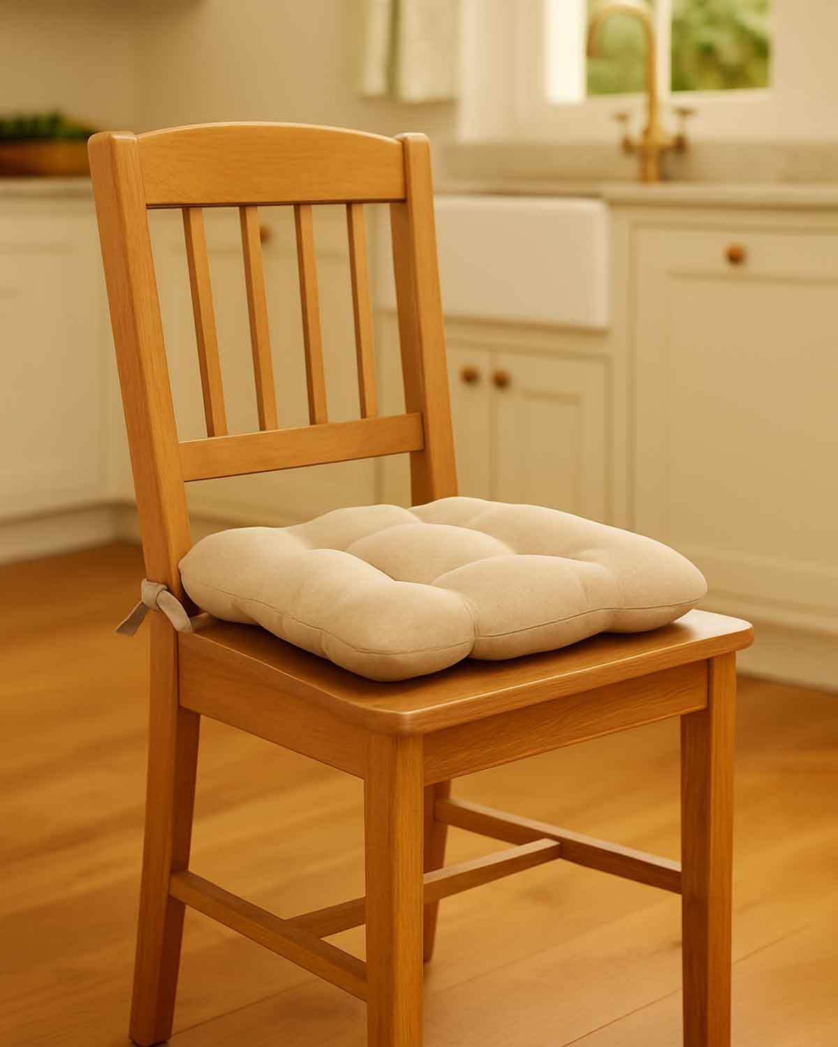 Dining Chair Seat Pad - Biscuit - Country Collection