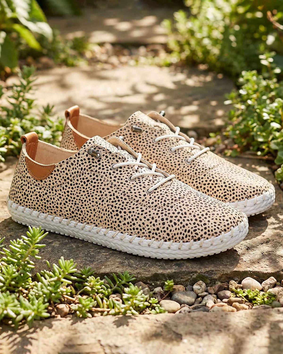 Lunar Leather St Ives Shoe - Animal Spot - Country Collection