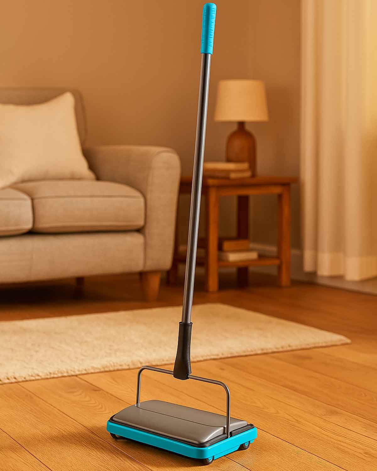 Lightweight Manual Carpet Sweeper - Grey - Country Collection