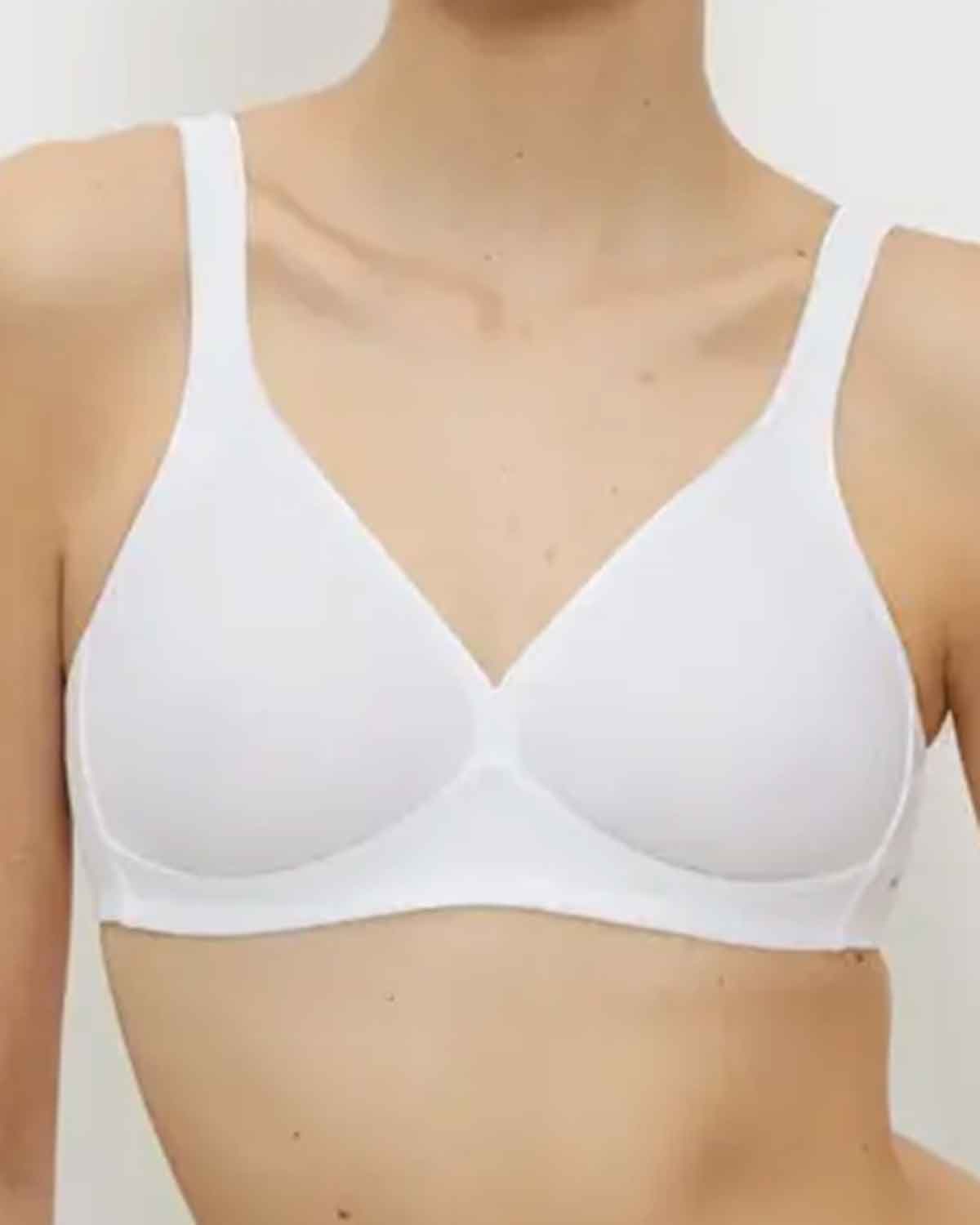 Triumph Modern Non Wired Soft Cotton Bra - White