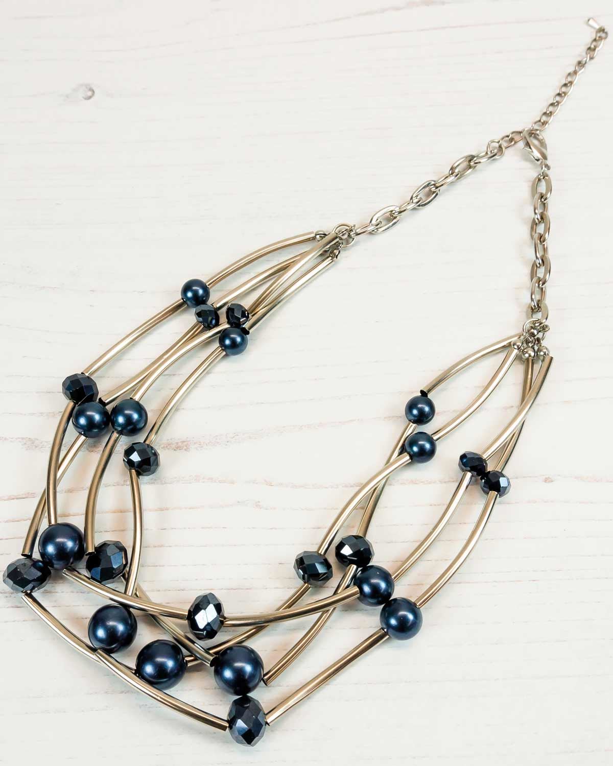 Chelsea Necklace - Blue/Silver - Country Collection