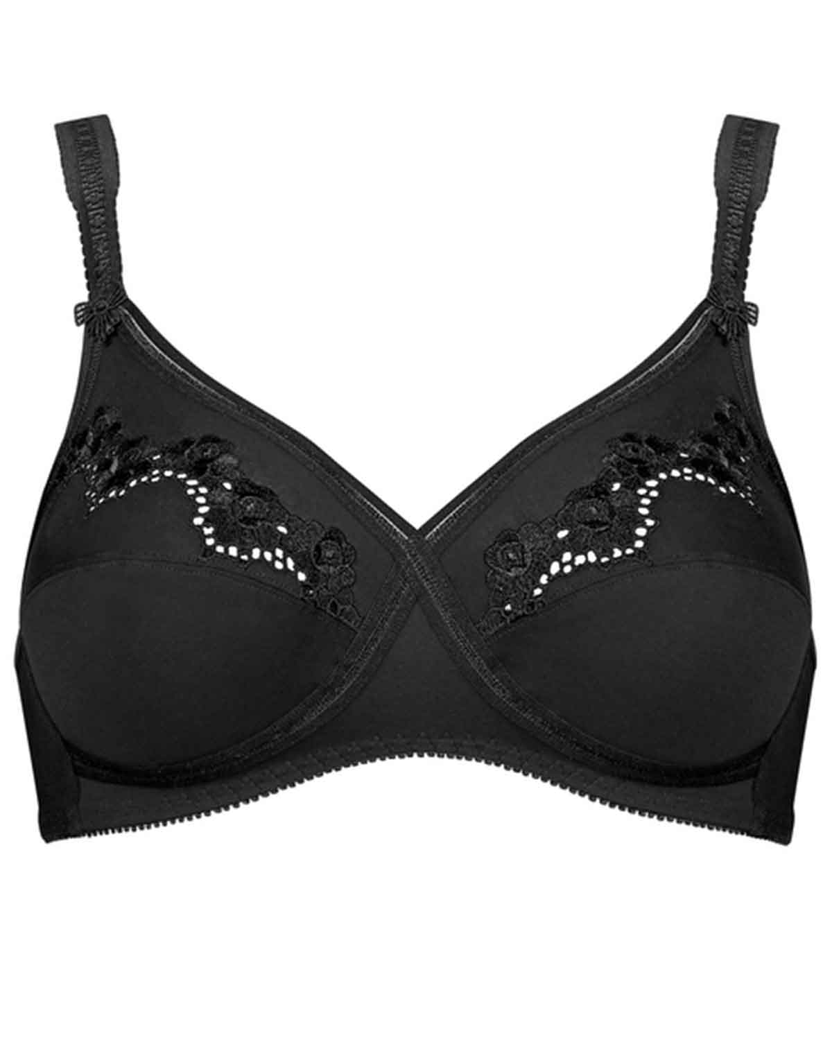 Triumph Elasti-Cross + Cotton Bra - Black