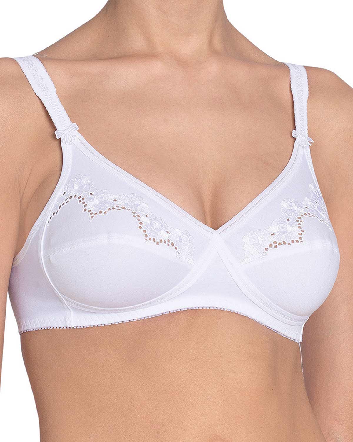 Triumph Elasti-Cross + Cotton Bra - White