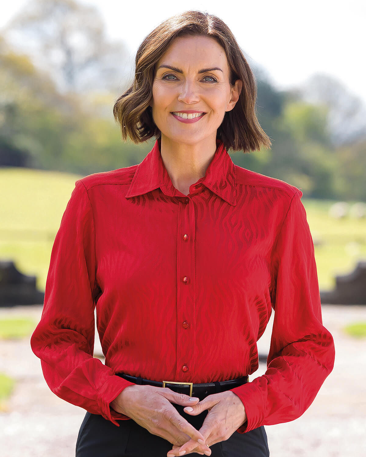 Eleanor Supersoft Viscose Blouse - Red - Country Collection