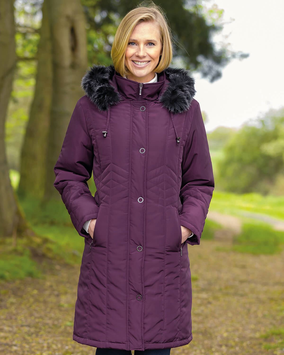 Shannon Coat - Plum - Country Collection
