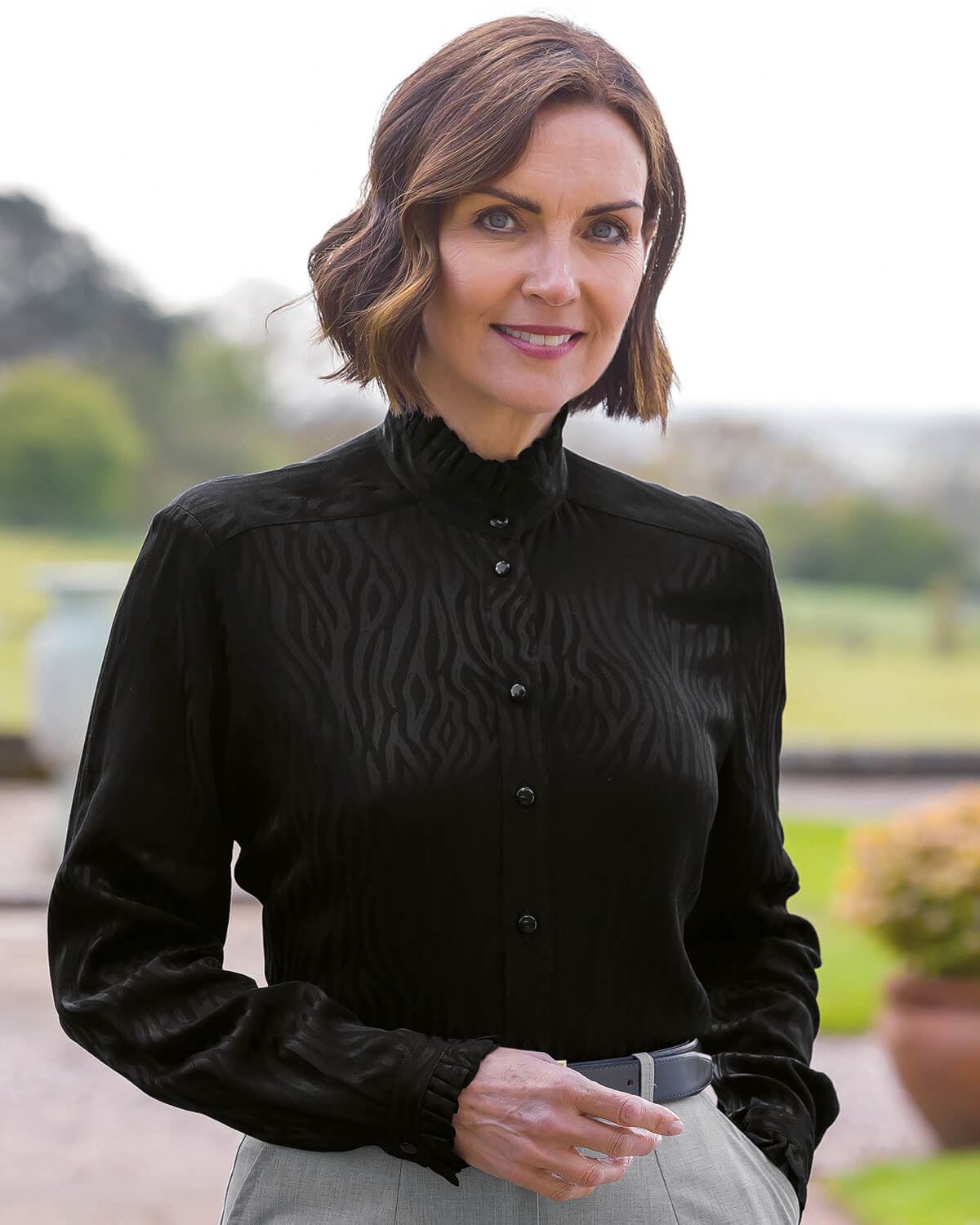 Pamela Supersoft Viscose Blouse - Black - Country Collection