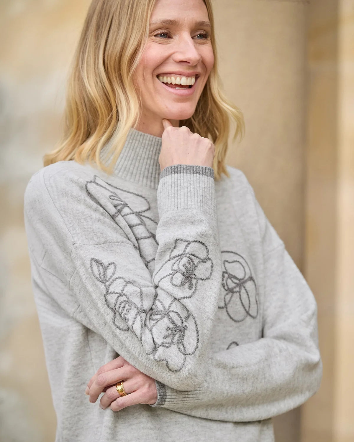 Alessia Floral Embroidered Jumper