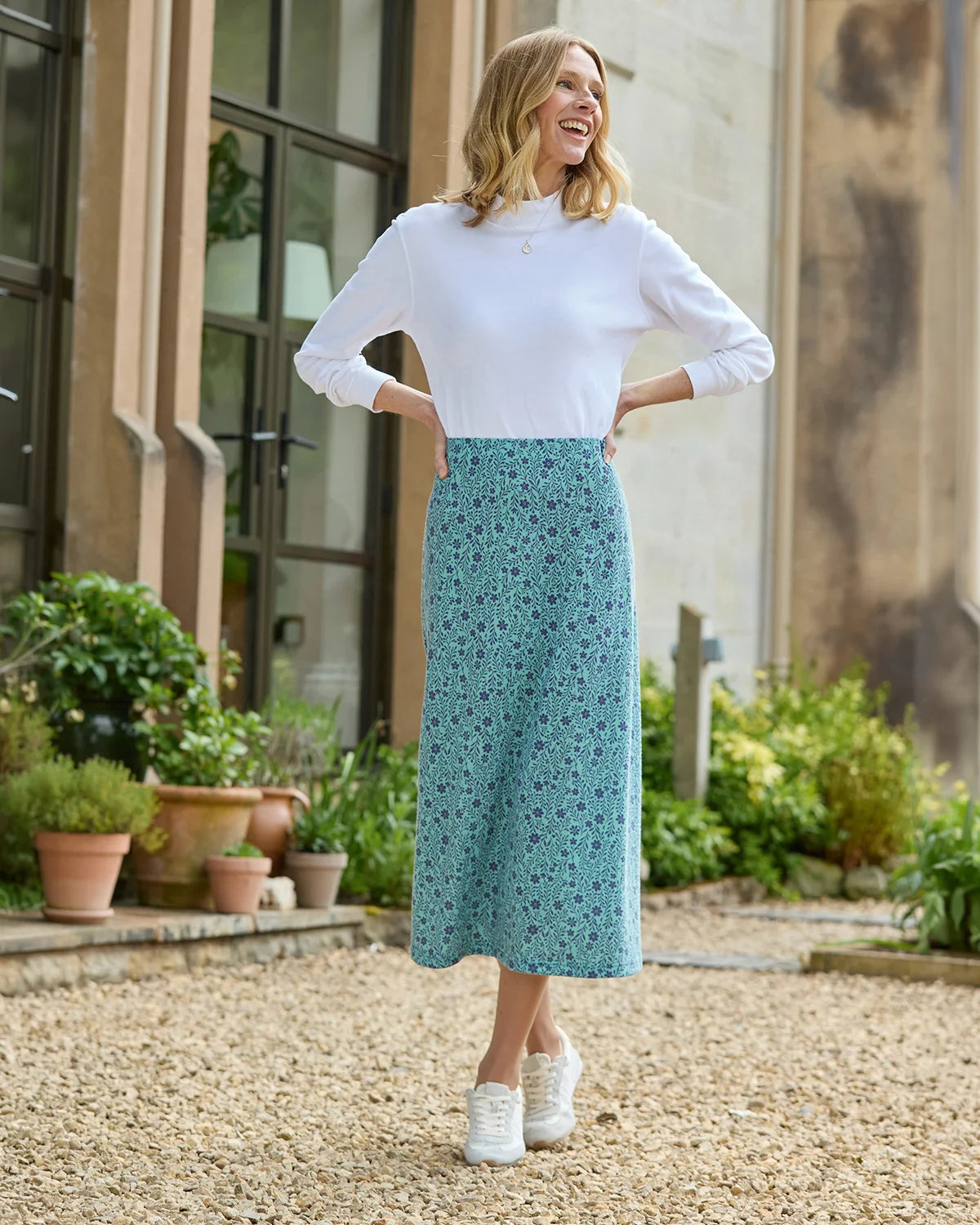 Aliyah Floral A Line Skirt