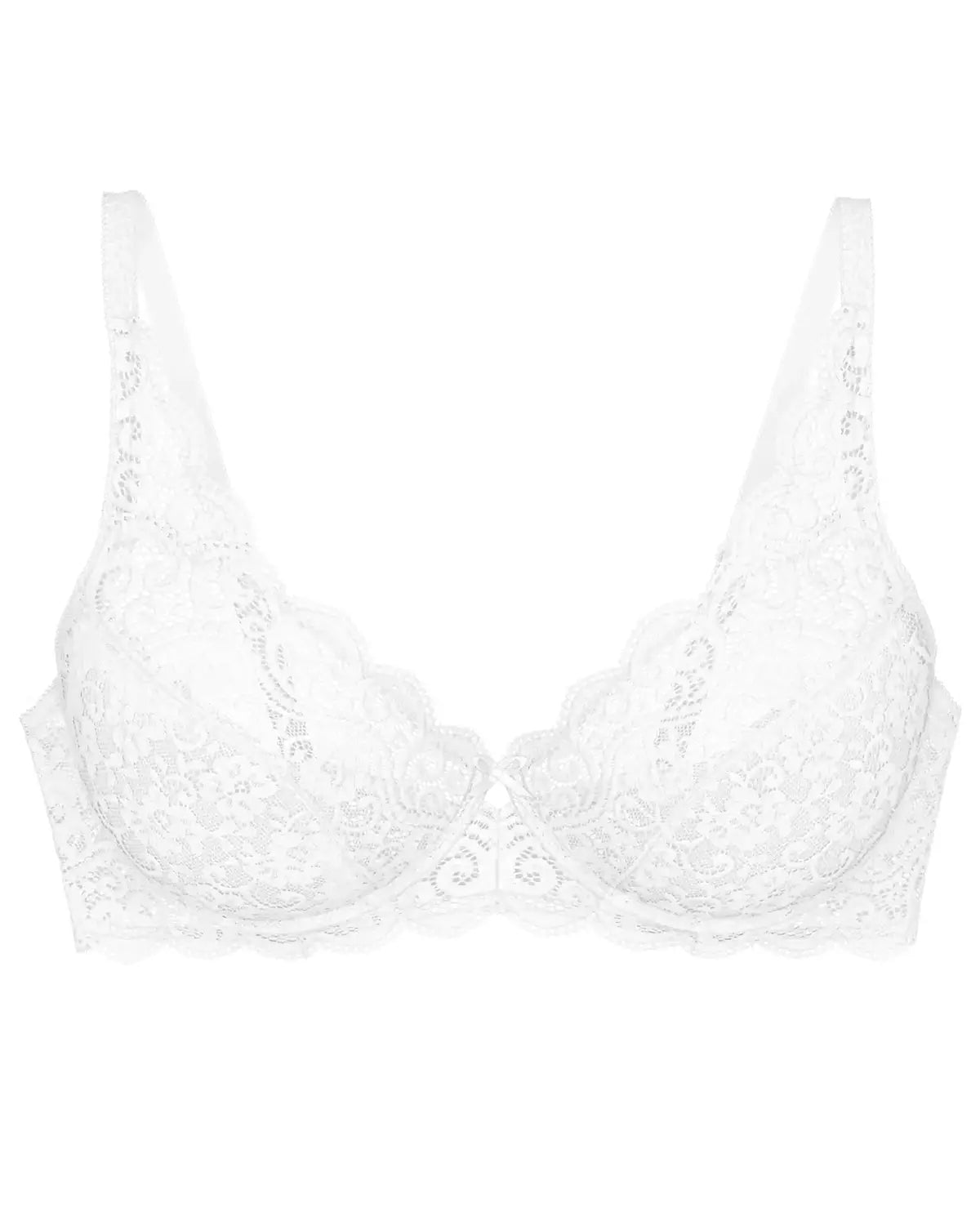 Triumph Amourette Underwired Lace Bra - White