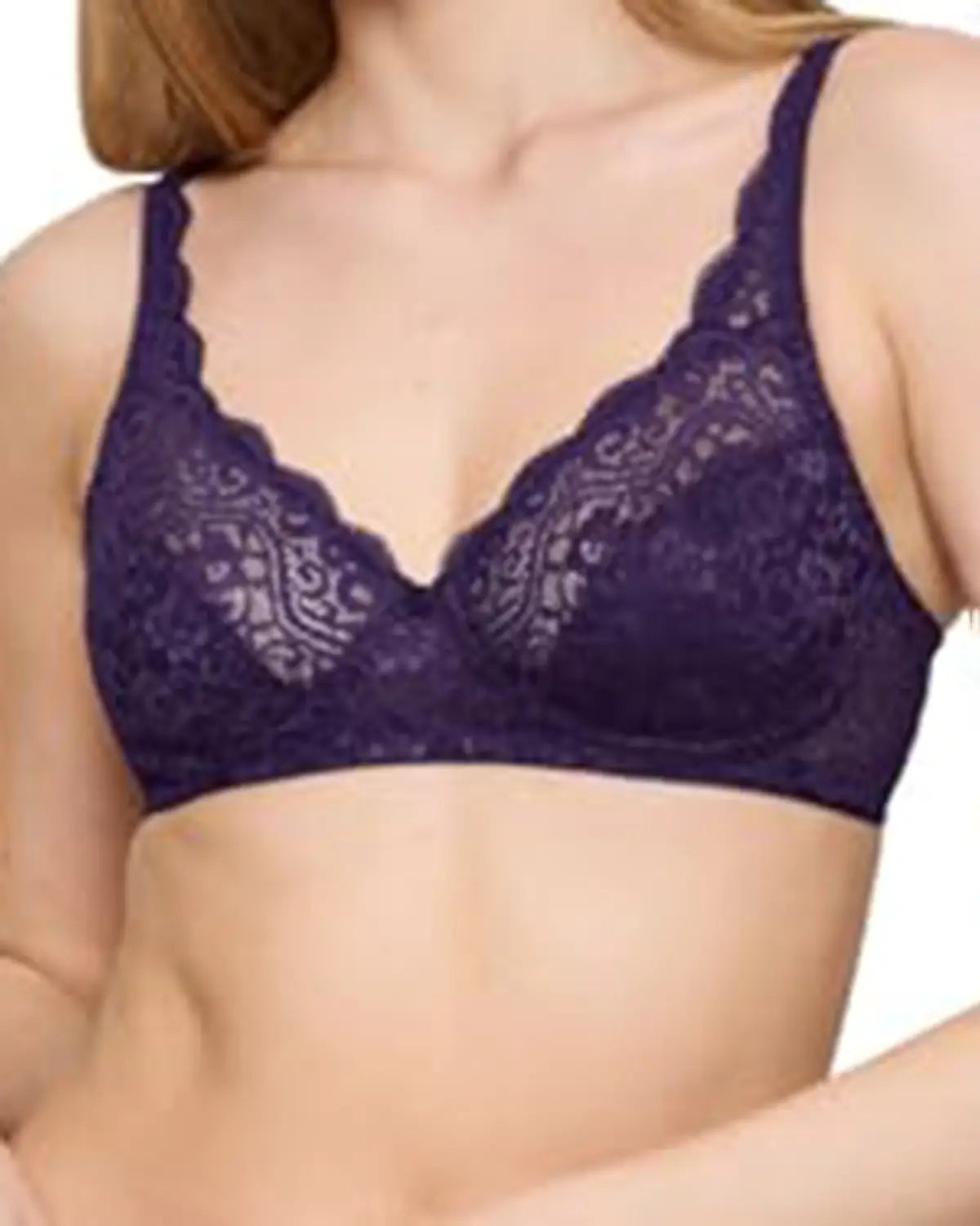 Triumph Amourette Non-Wired Support Bra – Purple