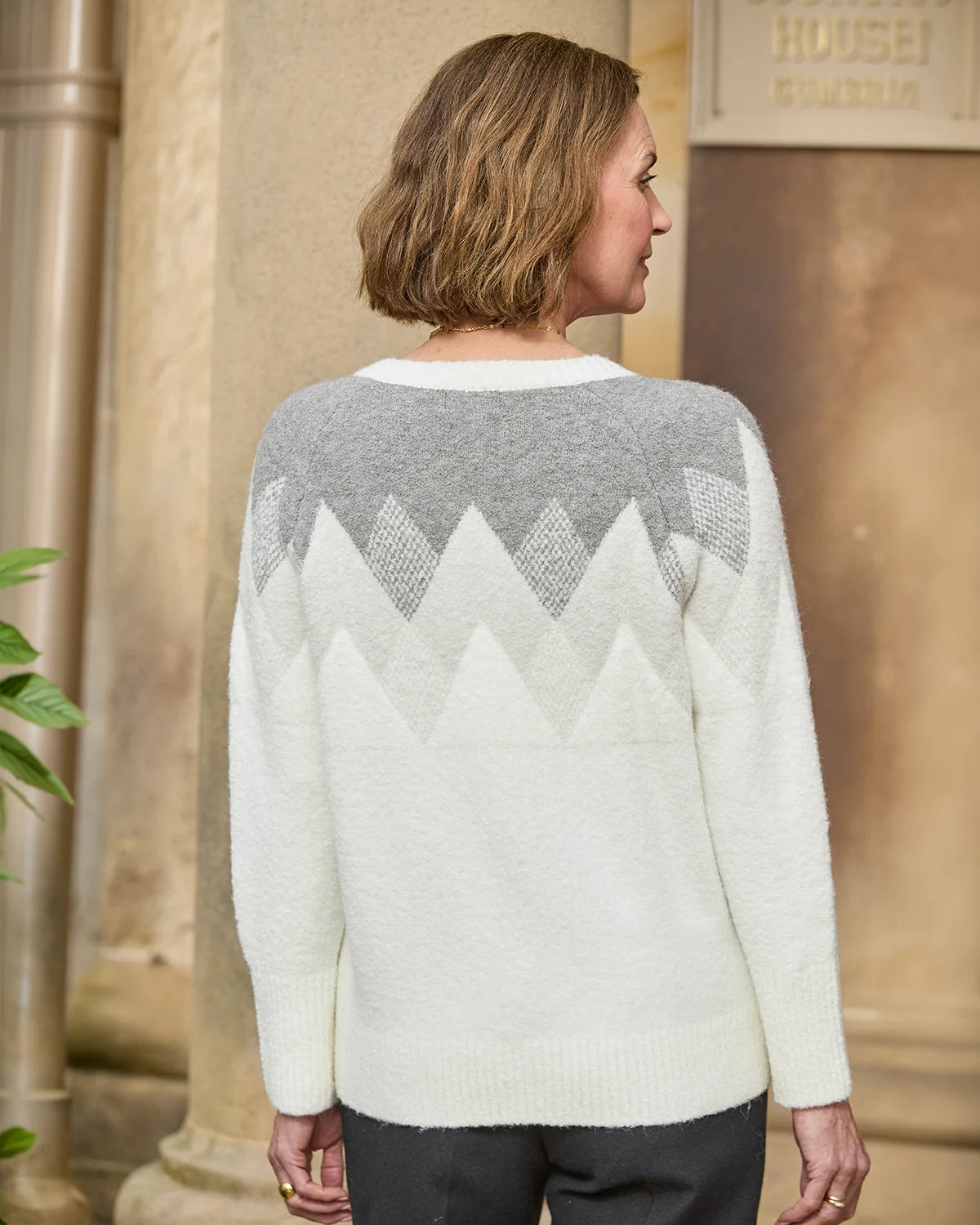 Ayla Raglan Sleeve Patterned Cardigan
