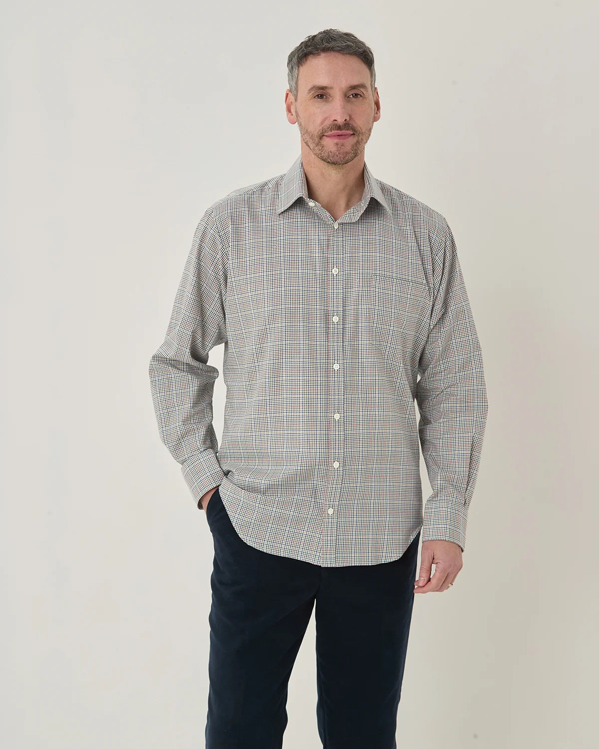 Tattersall Check Pure Cotton Twill Shirt - Bodmin