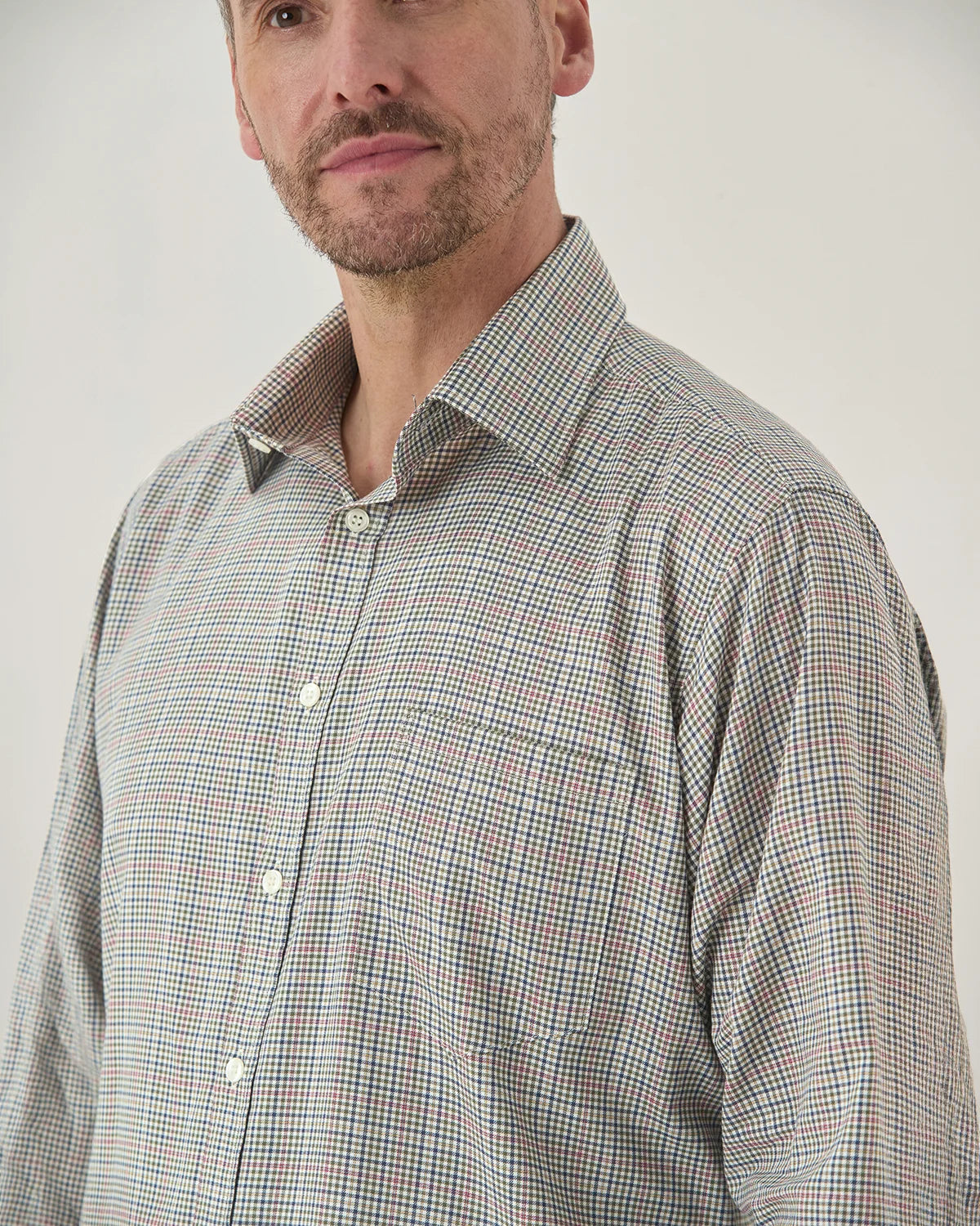 Tattersall Check Pure Cotton Twill Shirt - Bodmin