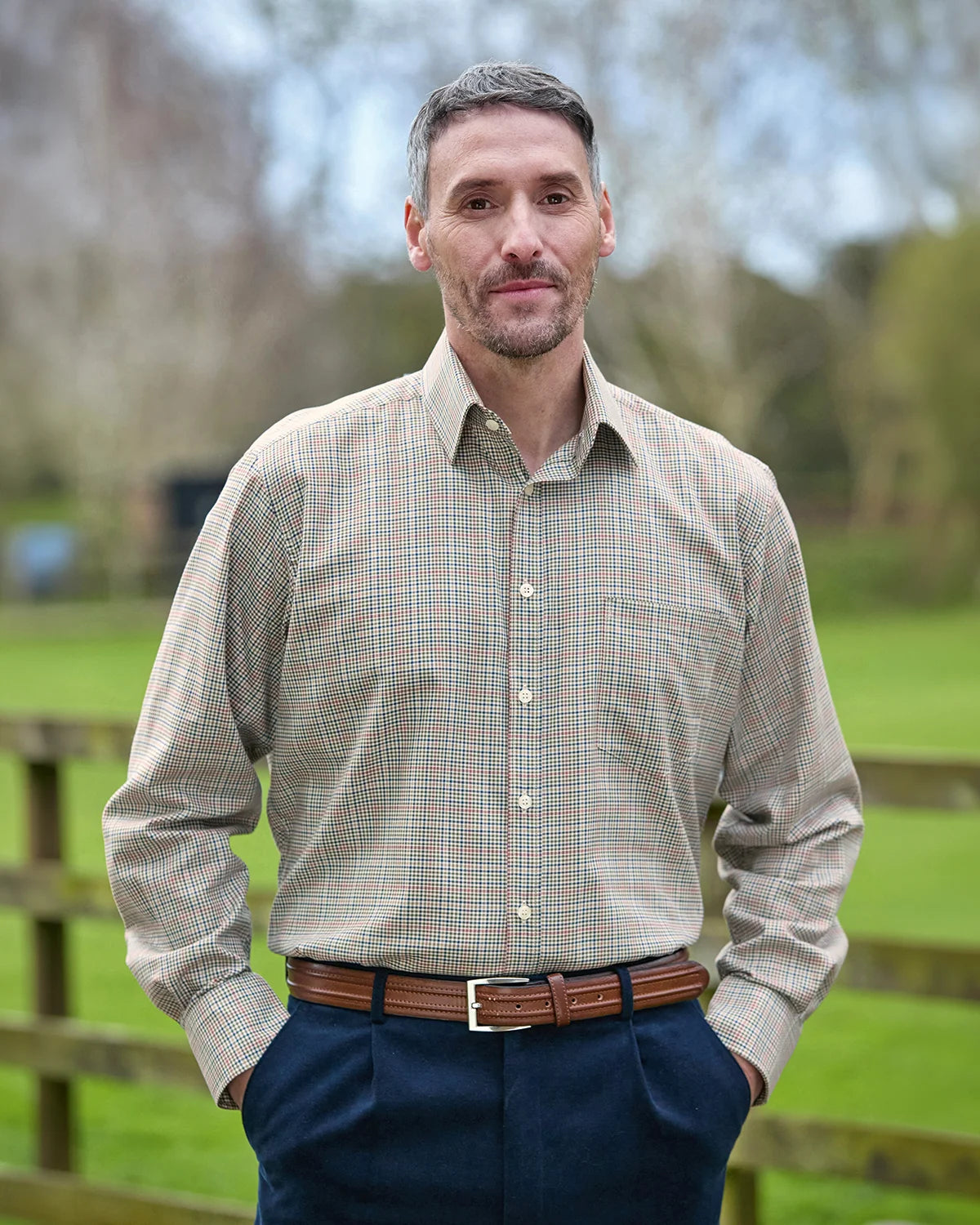 Tattersall Check Pure Cotton Twill Shirt - Bodmin