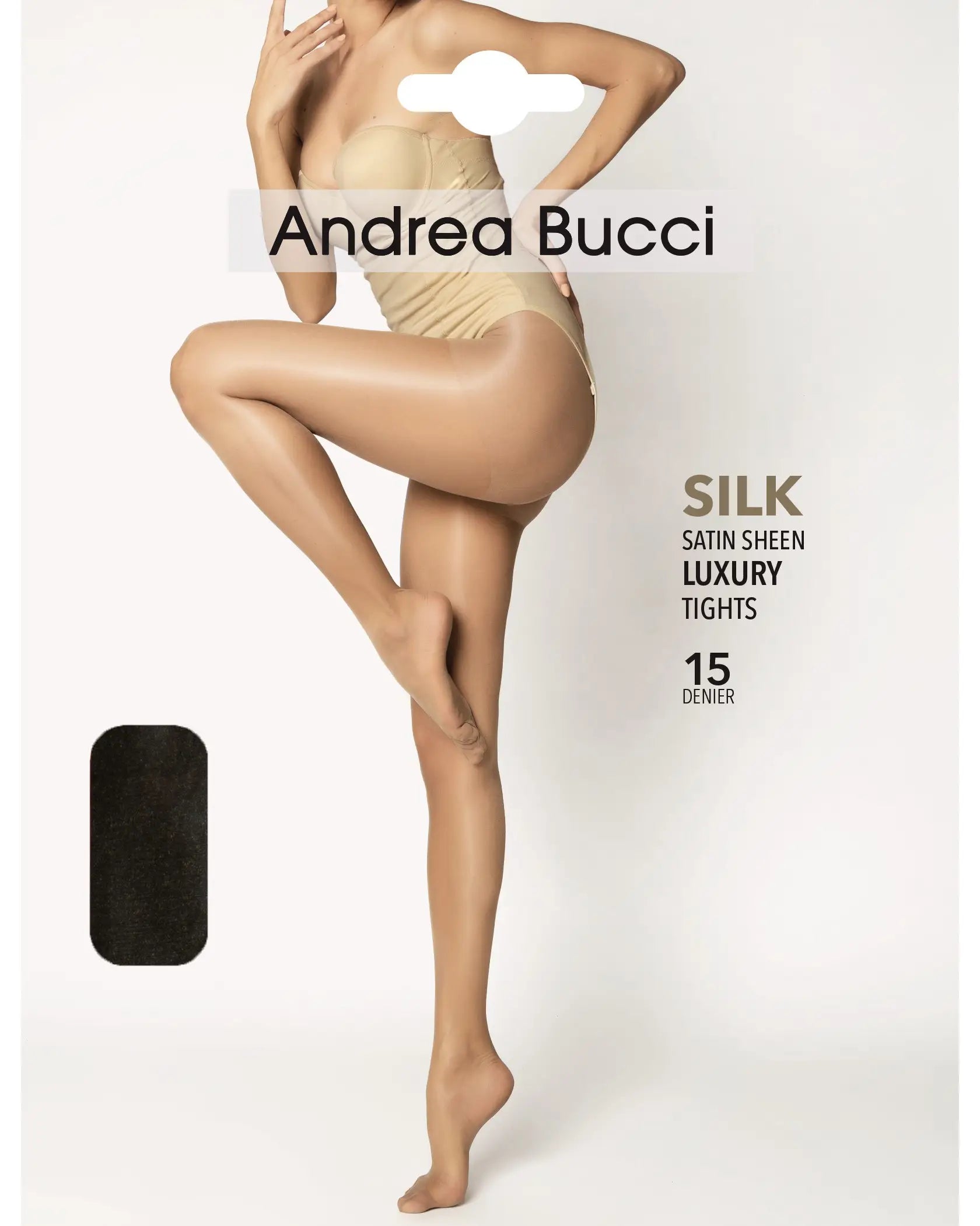 Luxury 15 Denier Tights - Barely Black