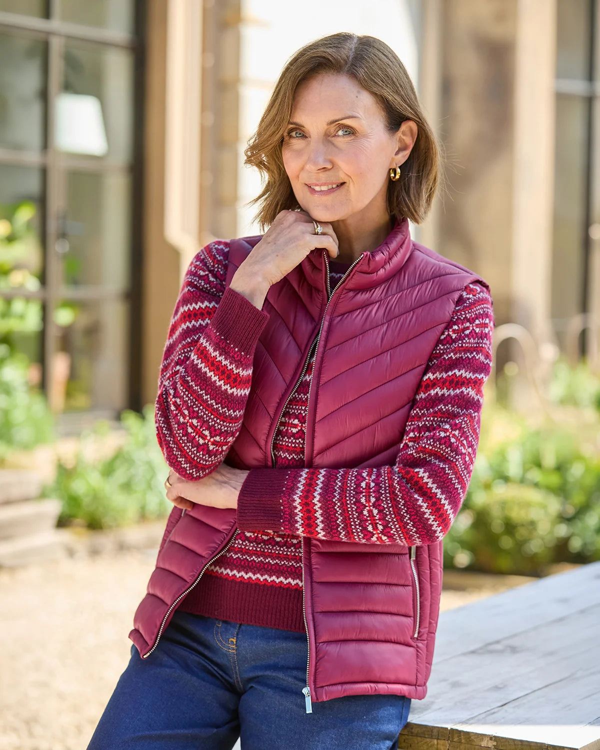 Lightly Padded Quilted Gilet