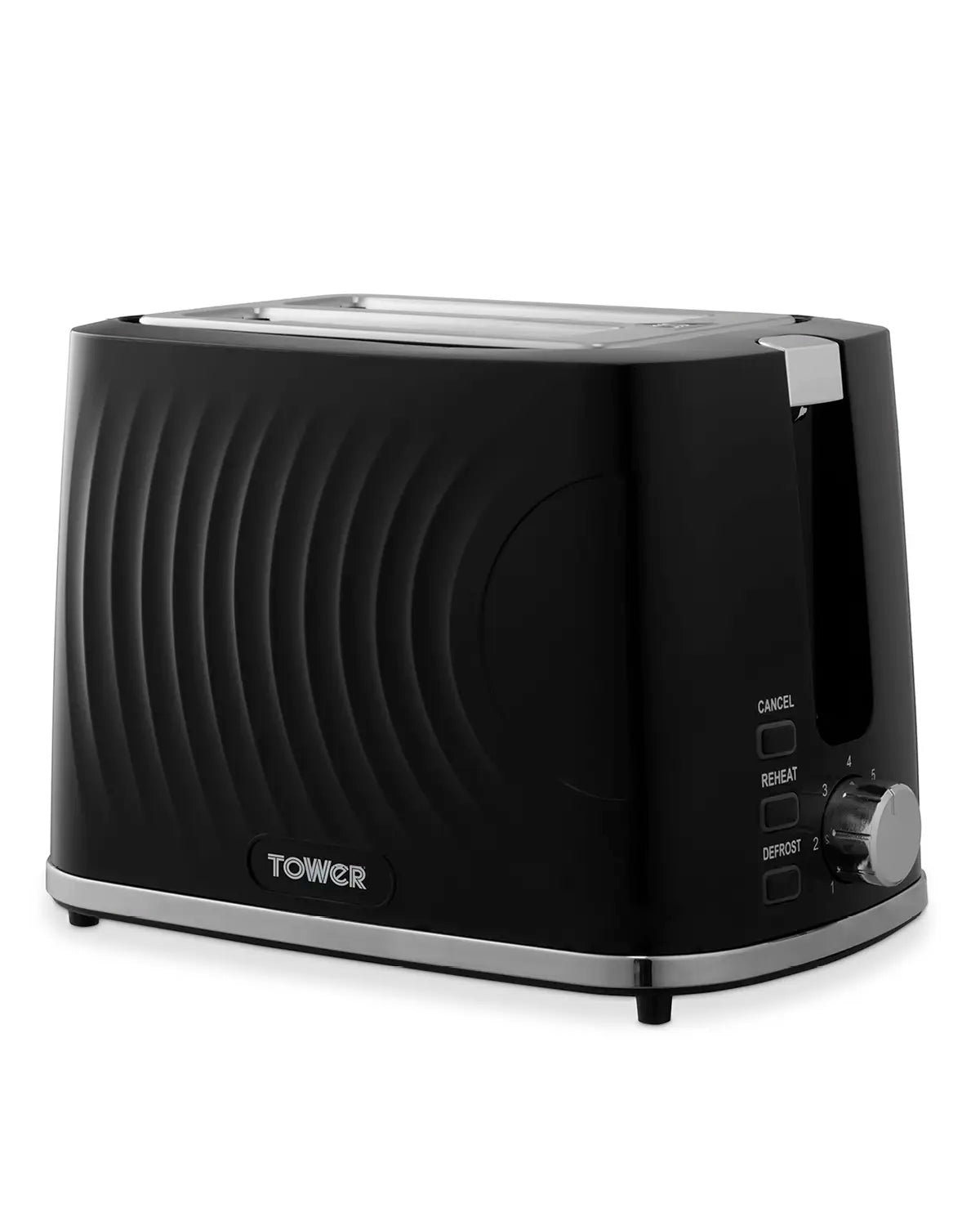 Black 2 Slice Toaster - Black