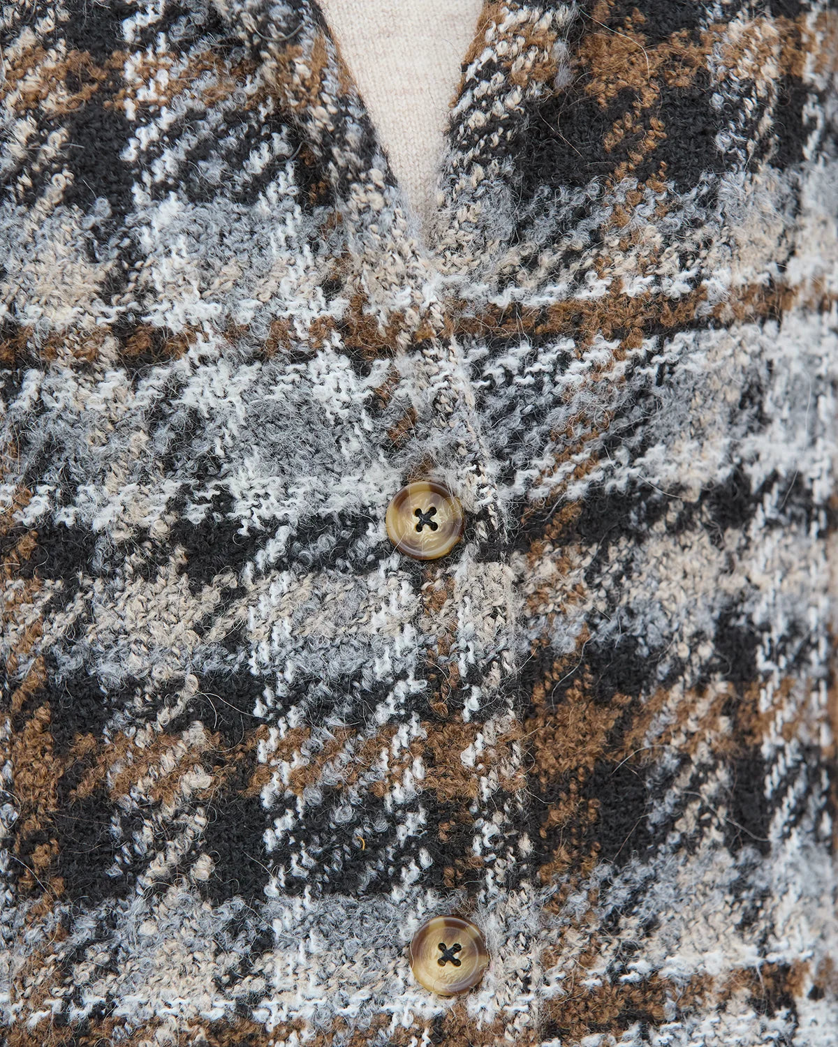 Bryony Fully Lined Wool Mix Checked Jacket