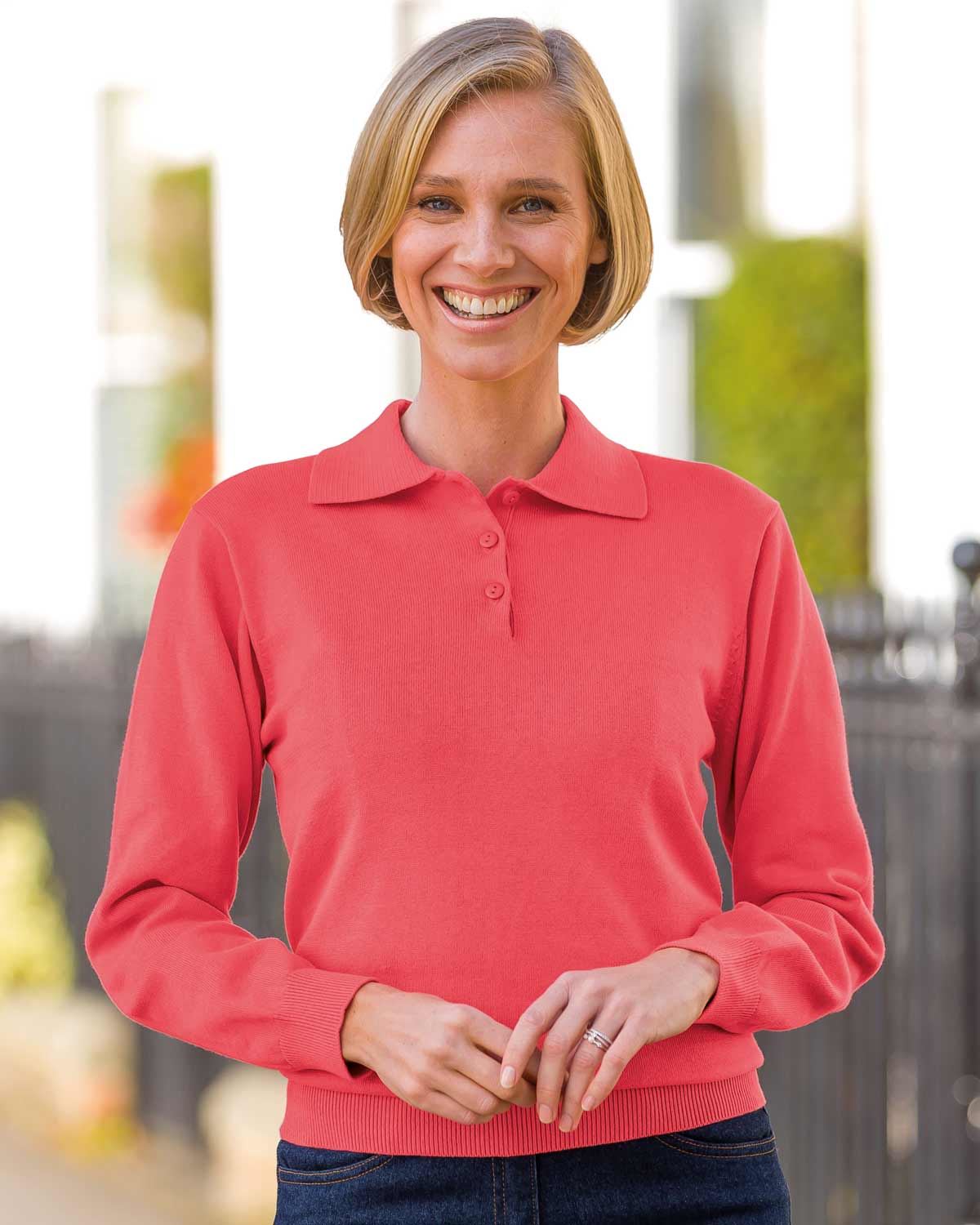 Cotton Collar Polo - Water Melon - Country Collection