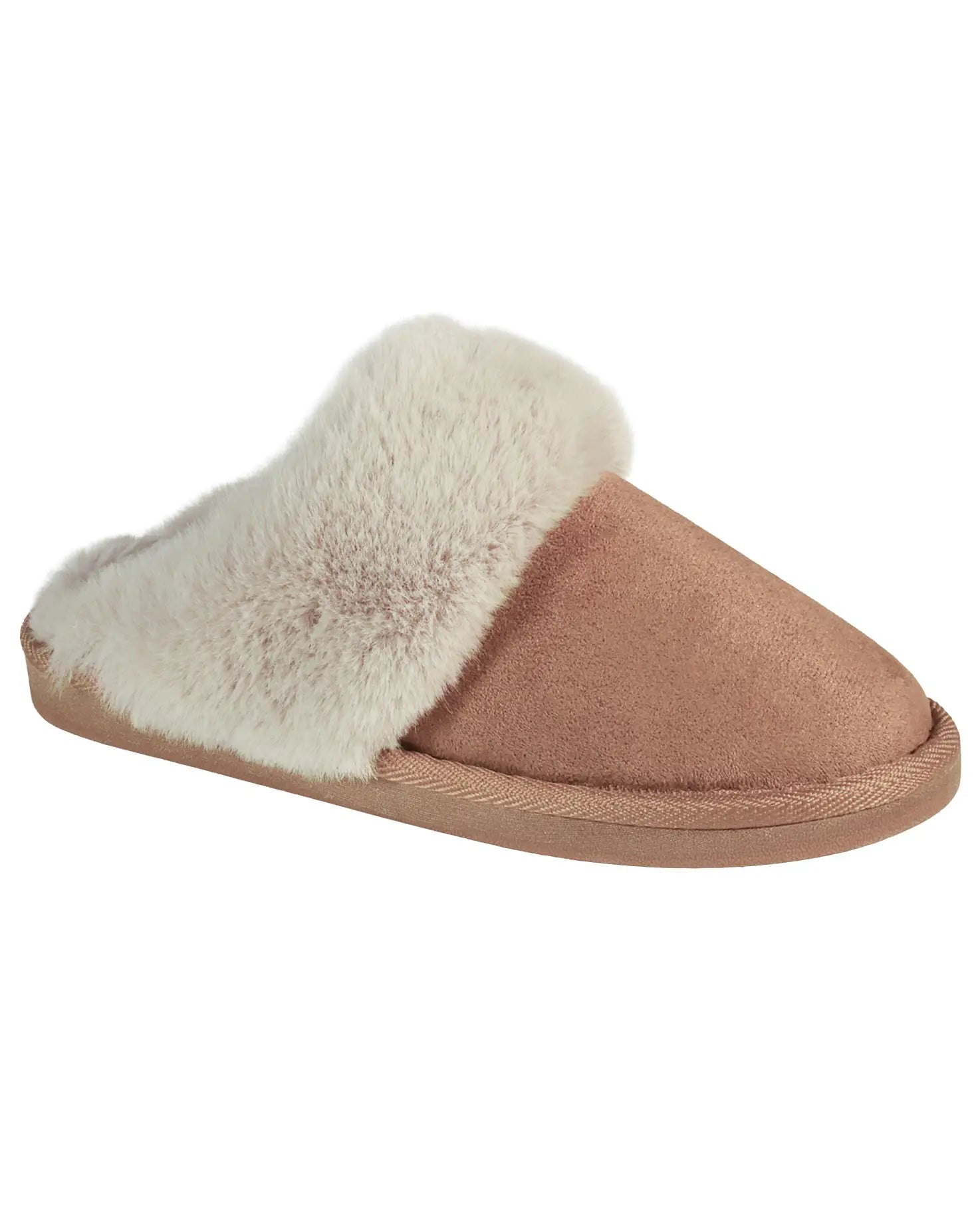 Chrissie Slip On Mule Slipper - Tan