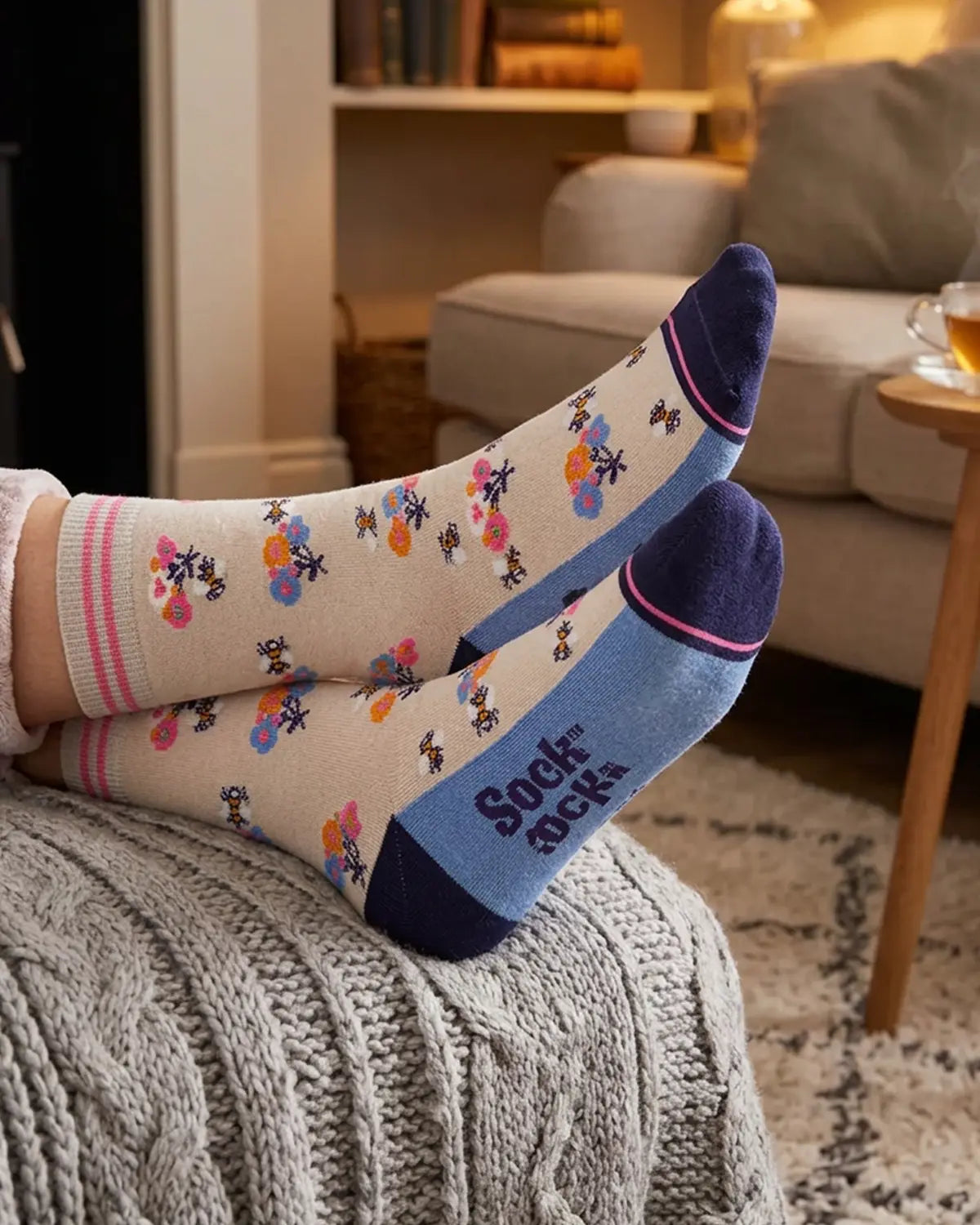 Ladies Bamboo-Rich Socks - Cream