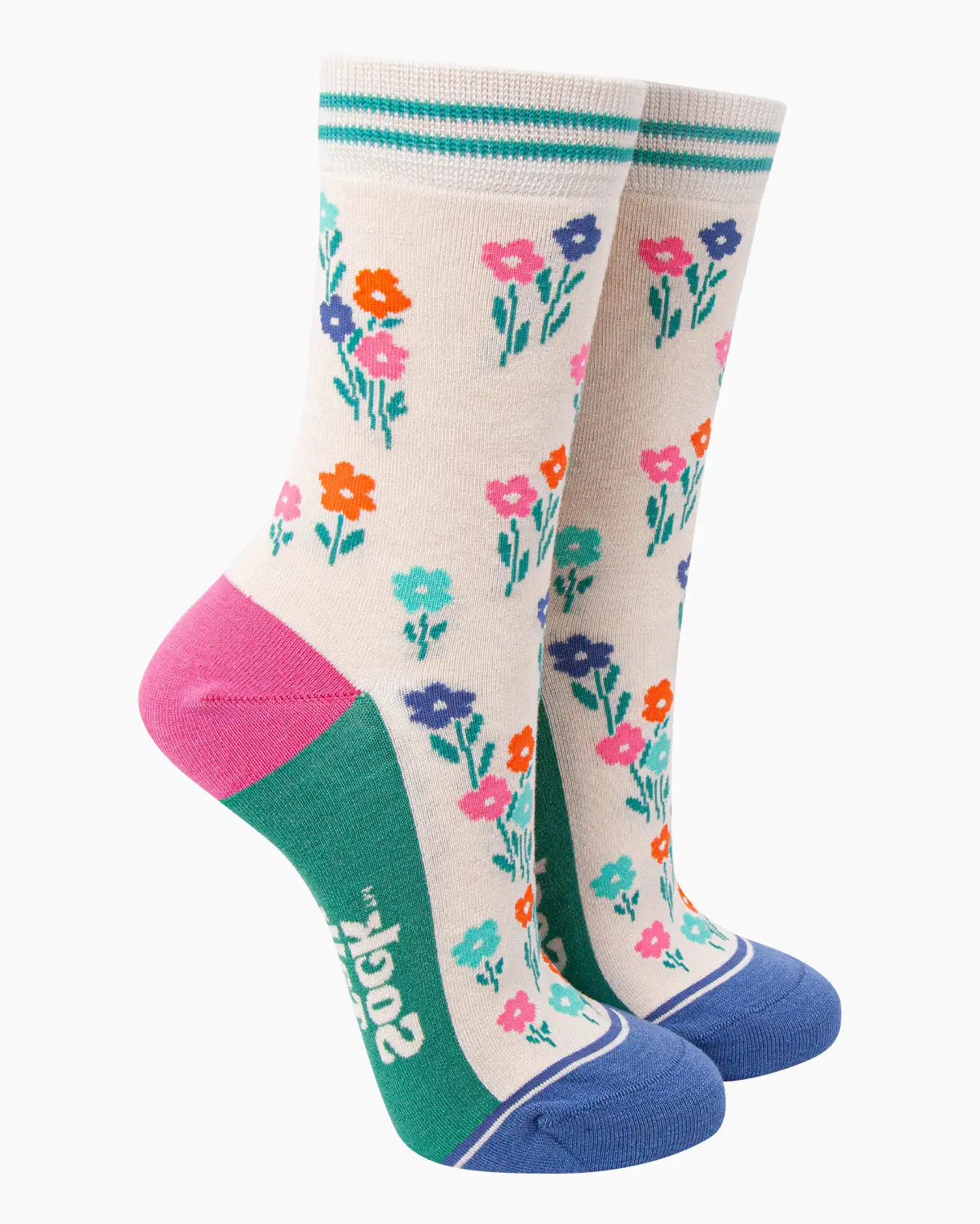 Ladies Bamboo-Rich Socks - Floral