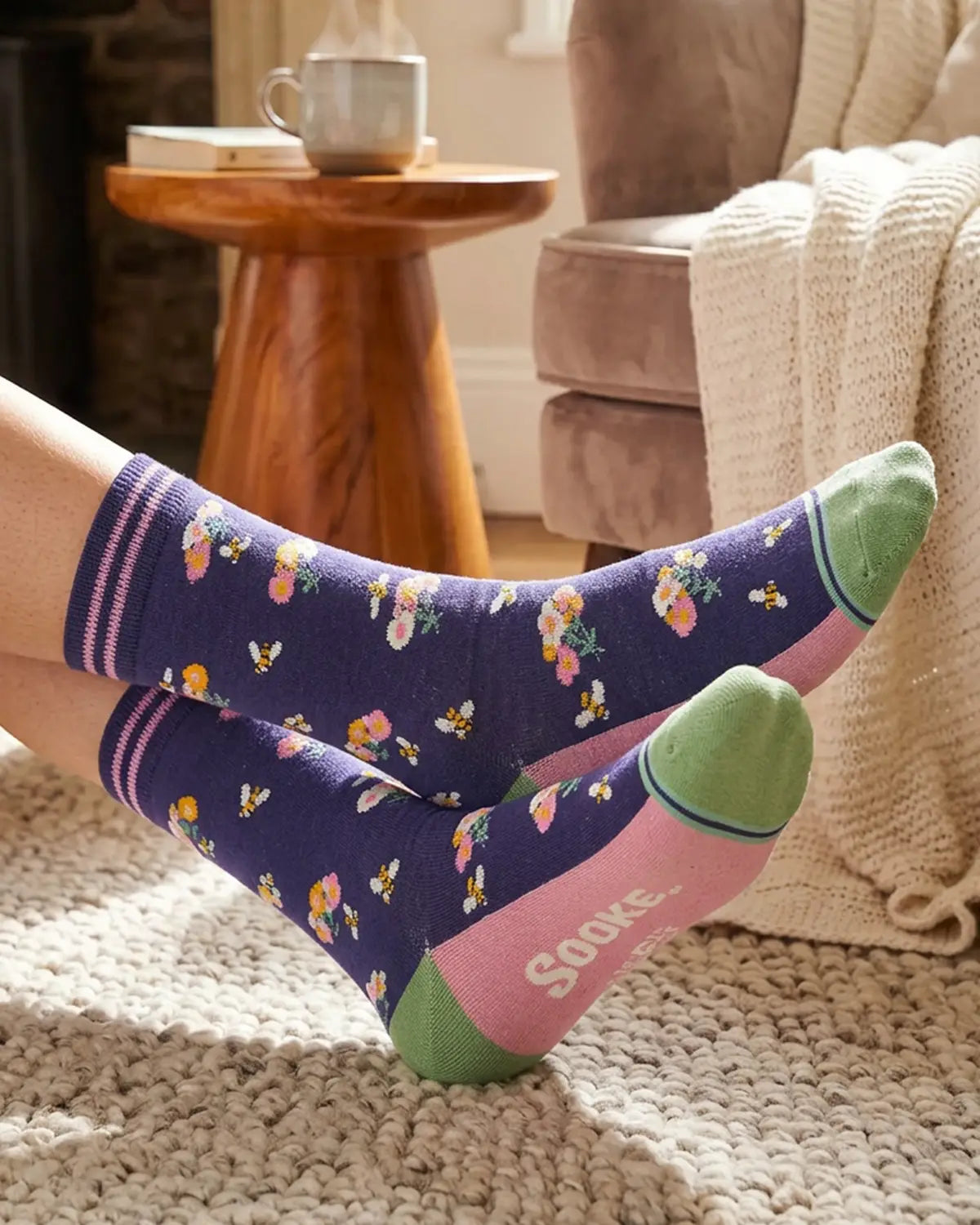 Ladies Bamboo-Rich Socks - Navy