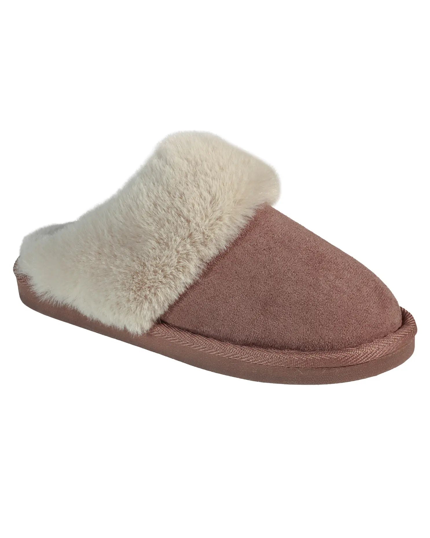 Chrissie Slip On Mule Slipper - Mink