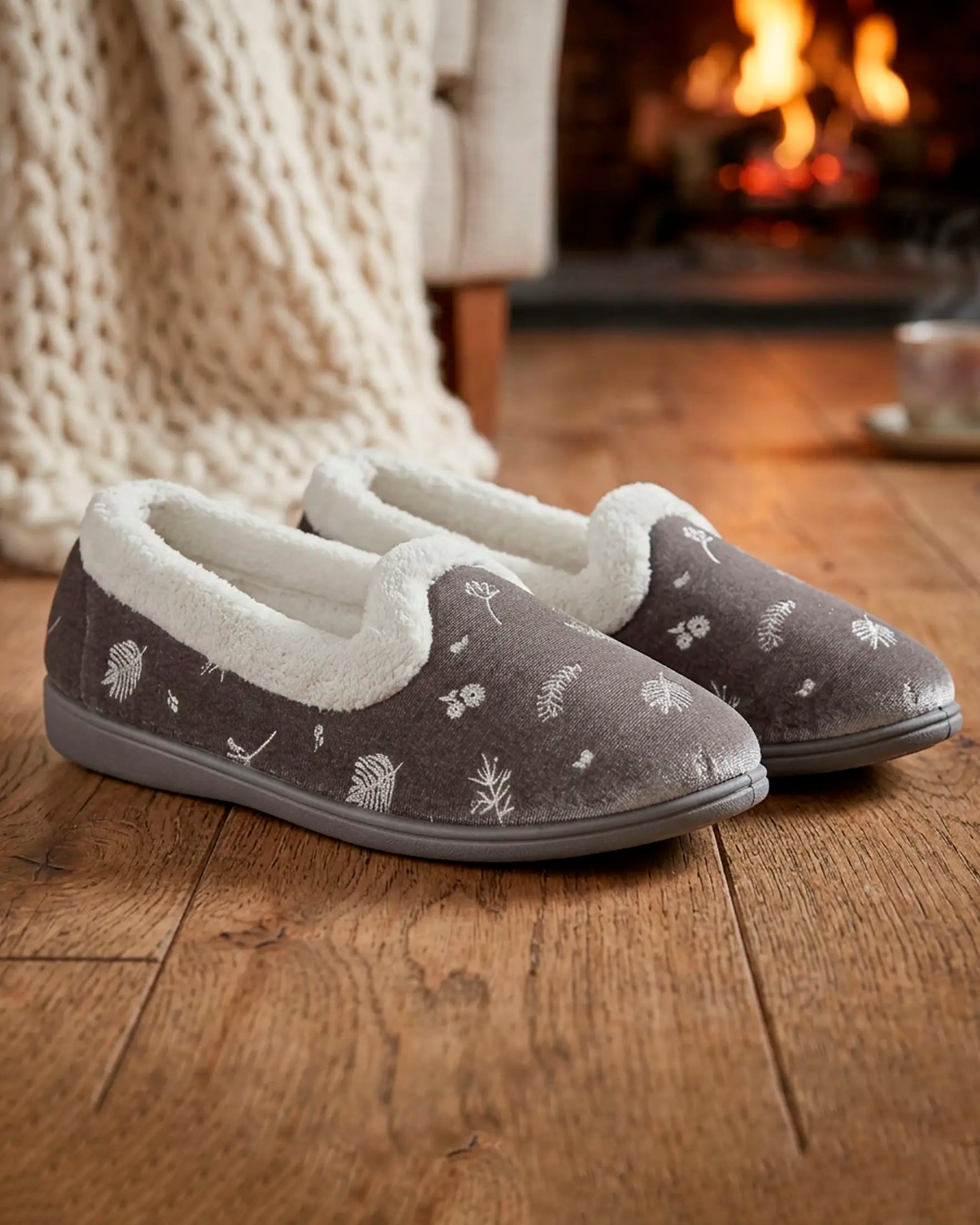Edina Velour Slipper