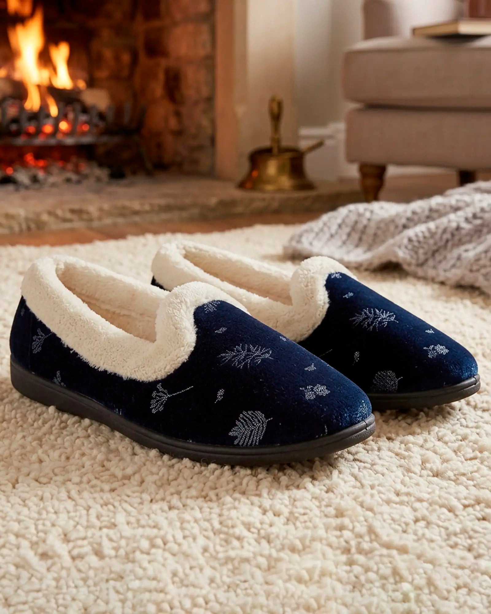 Edina Velour Slipper