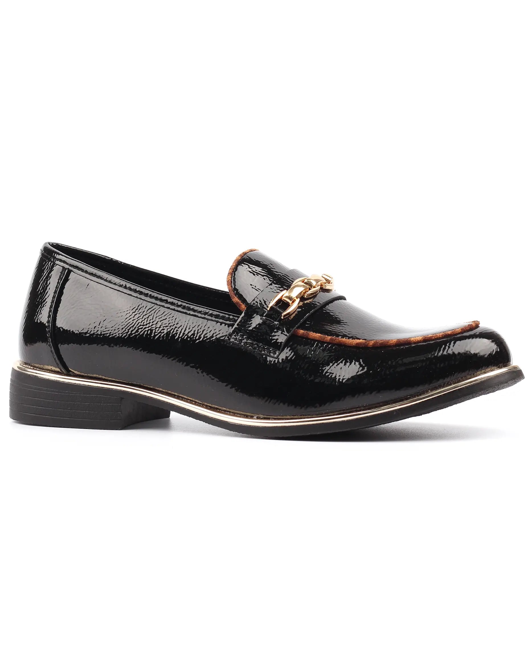 Lunar Mylee Slip On Patent Shoe - Black