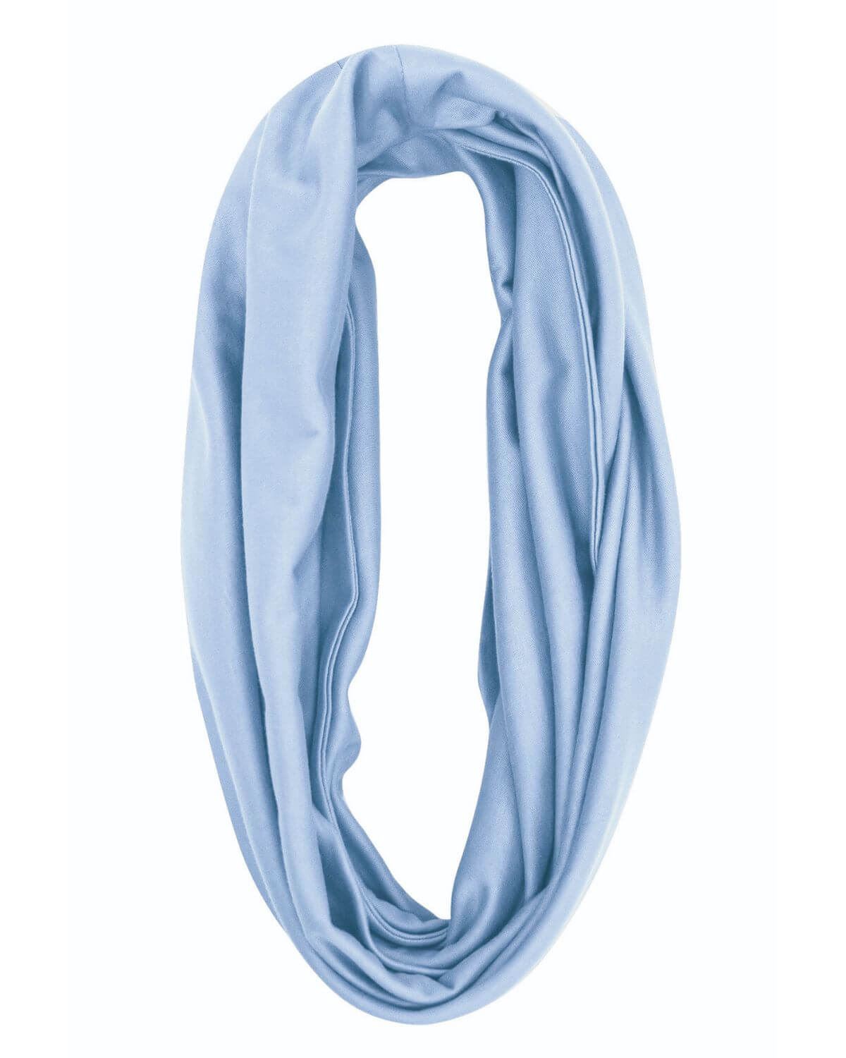 Silky Cotton Snood Scarf - Pale Blue - Country Collection