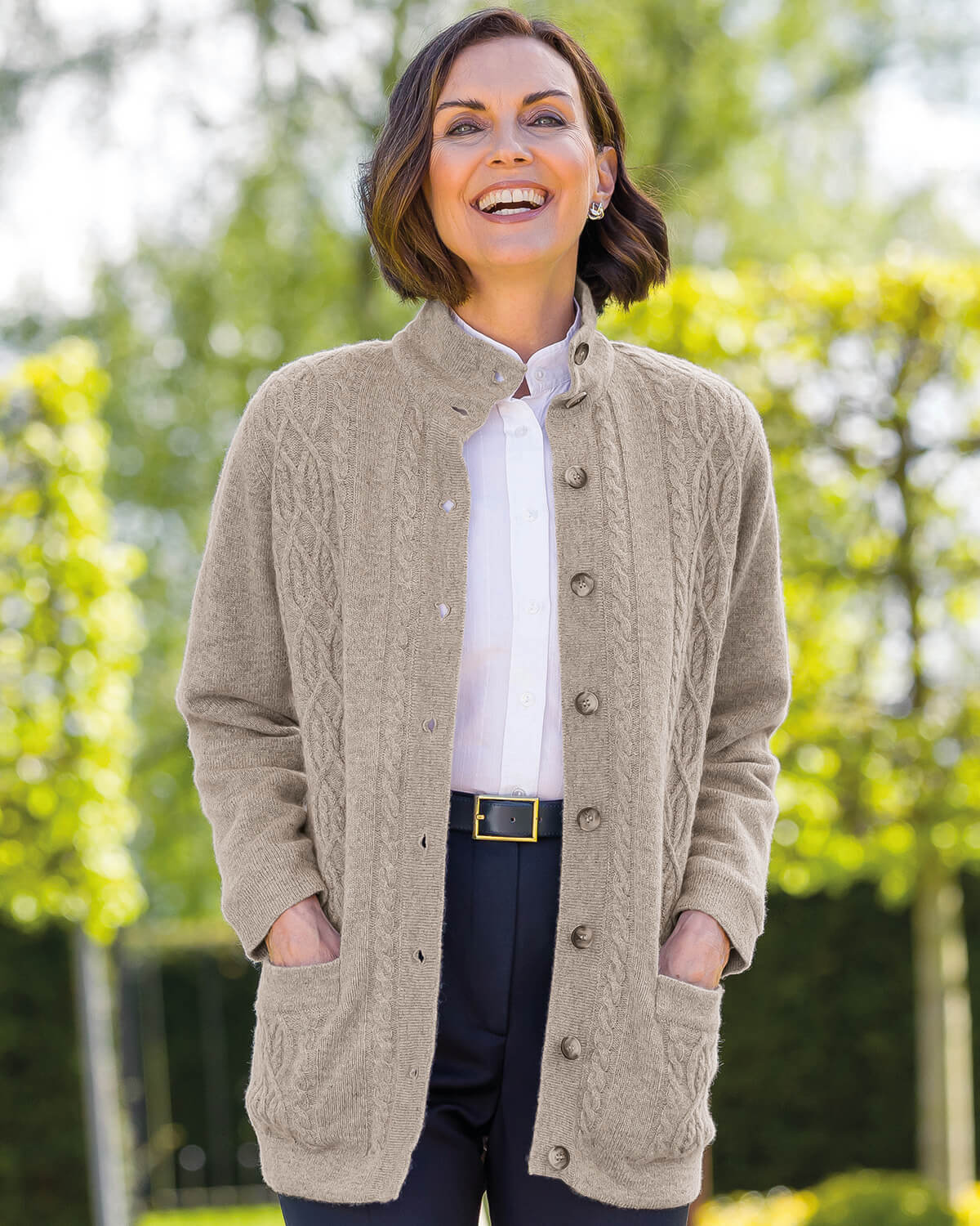 Corinne Cable Jacket - Tawny