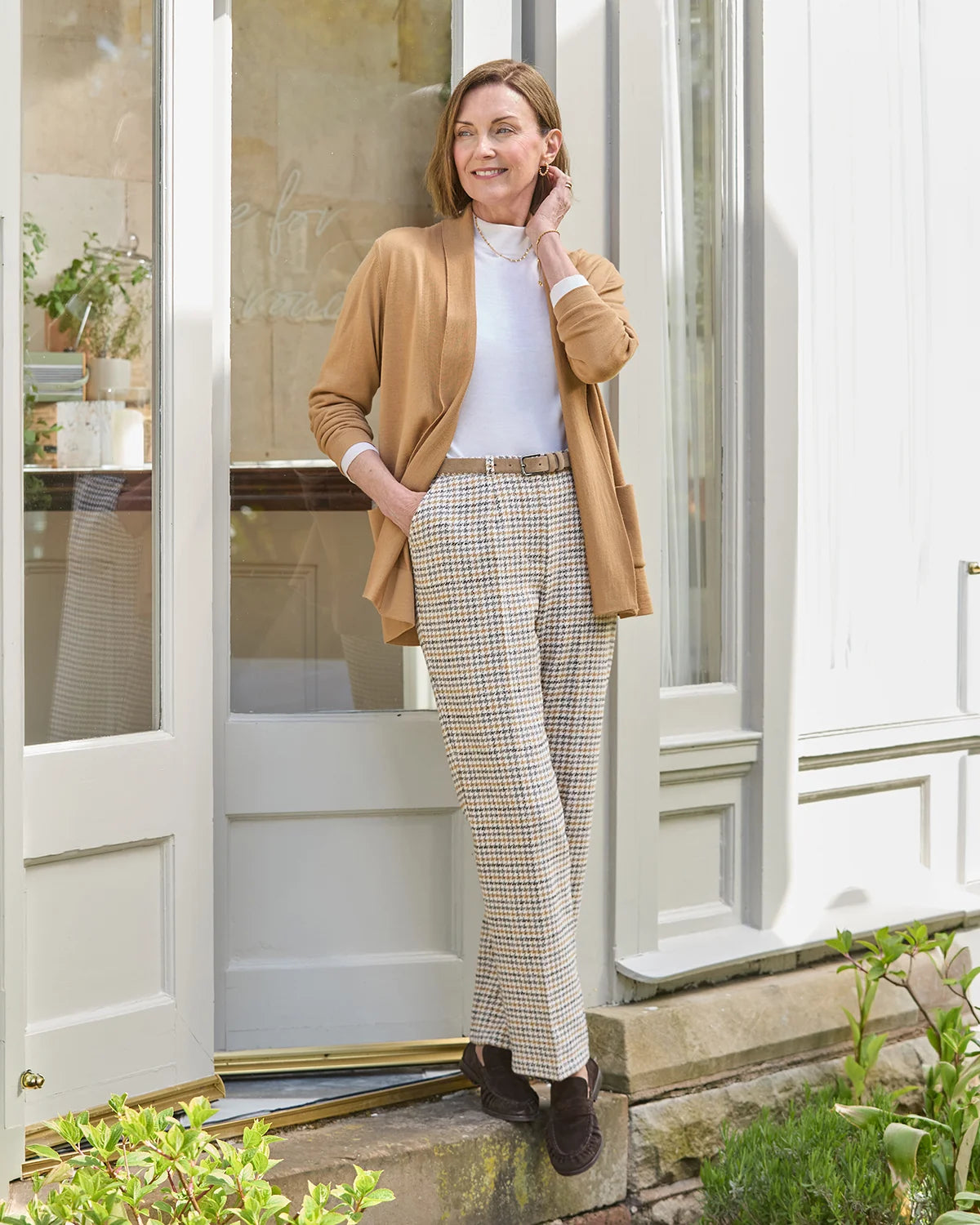 Camille checked Easycare Trousers