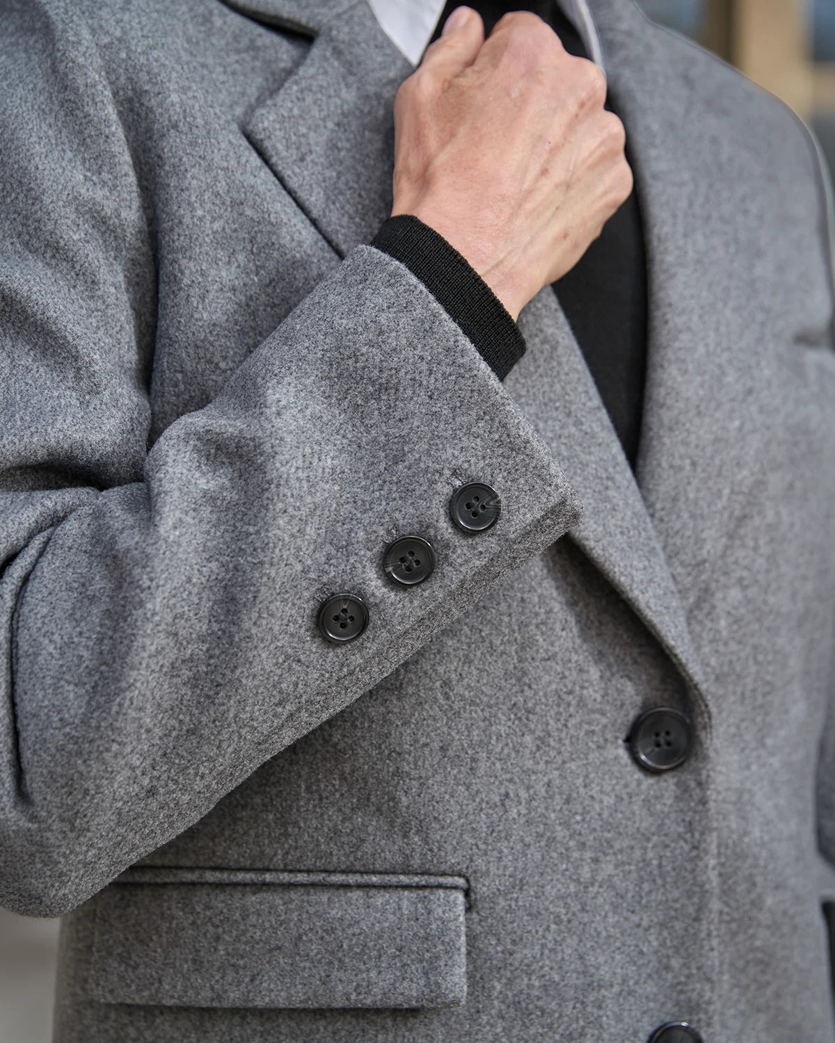 Cassandra Lined Coat - Grey Marl