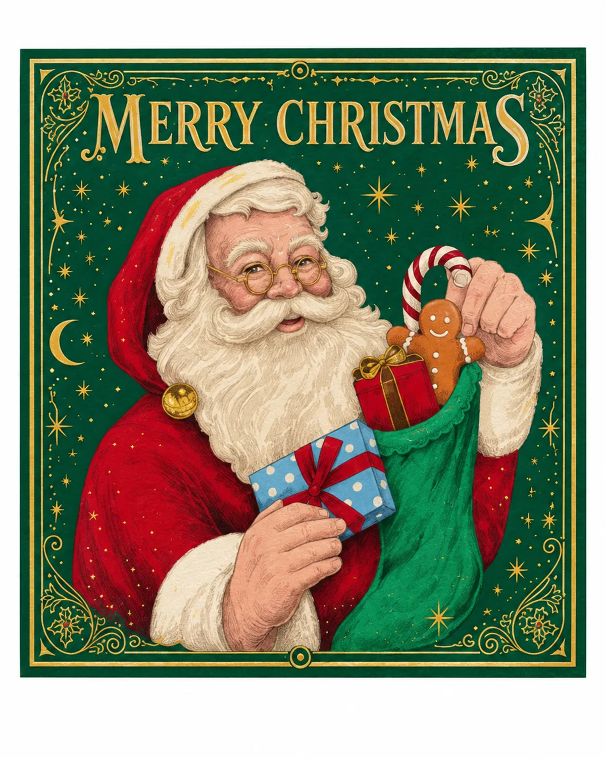 Pack of 10 Christmas Cards – Tree Design