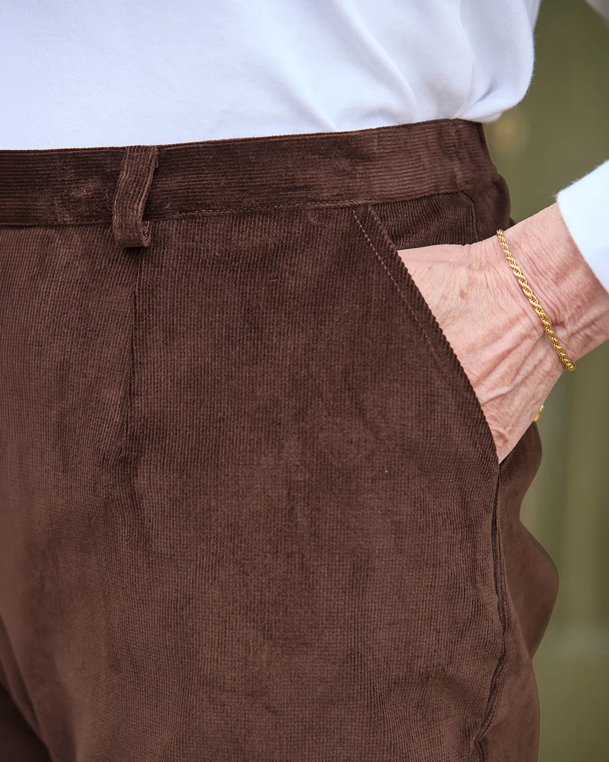 Needlecord Trousers Ladies - Chocolate