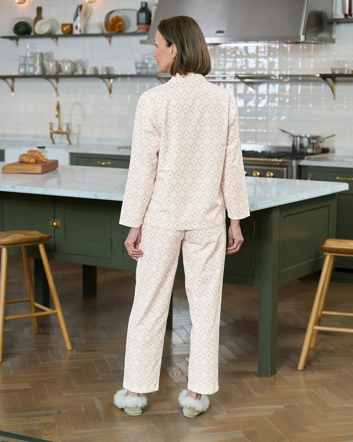 Colleen Floral Long Sleeve Cotton Flannel Pyjamas