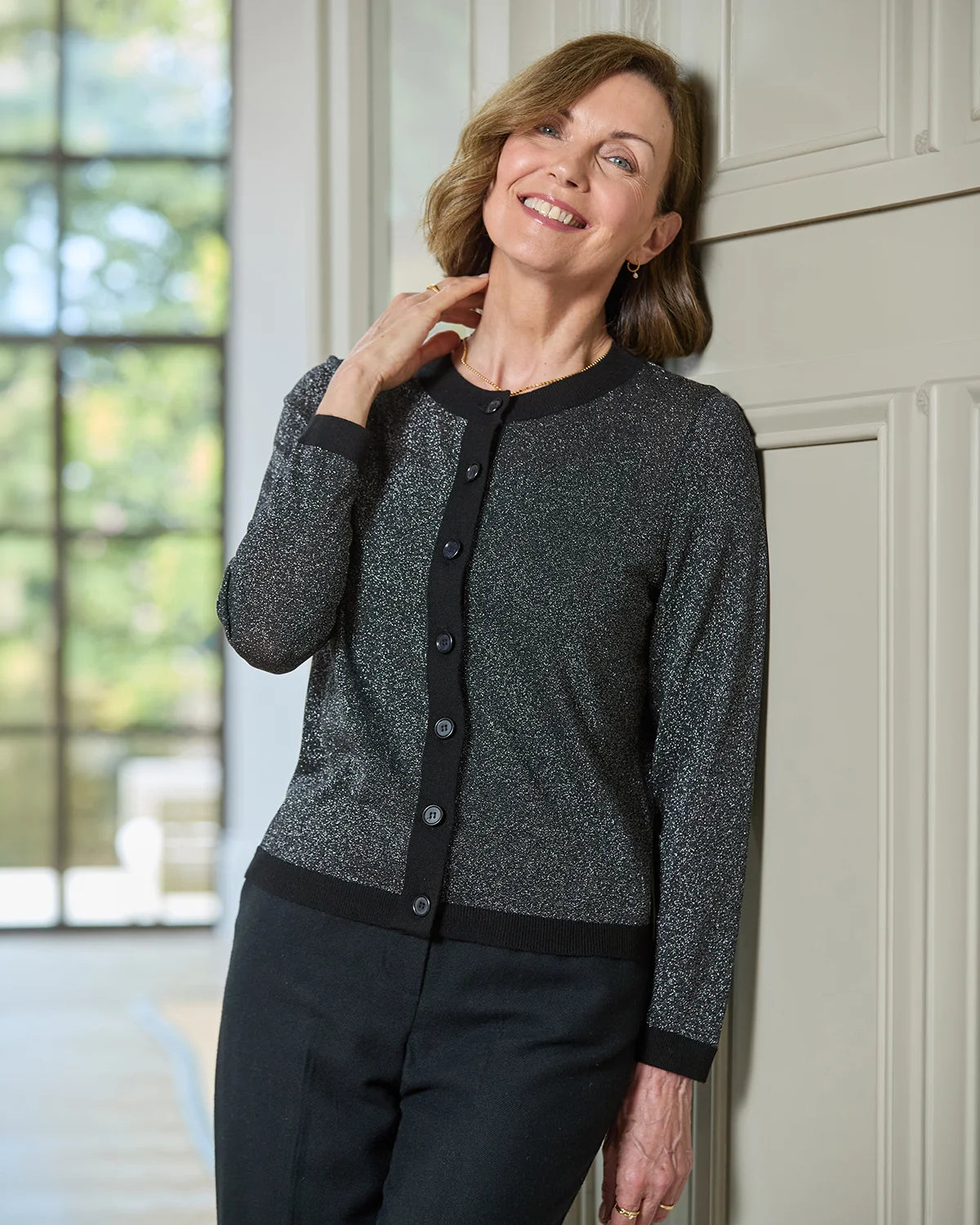 Crystal Short Style Sparkle Cardigan
