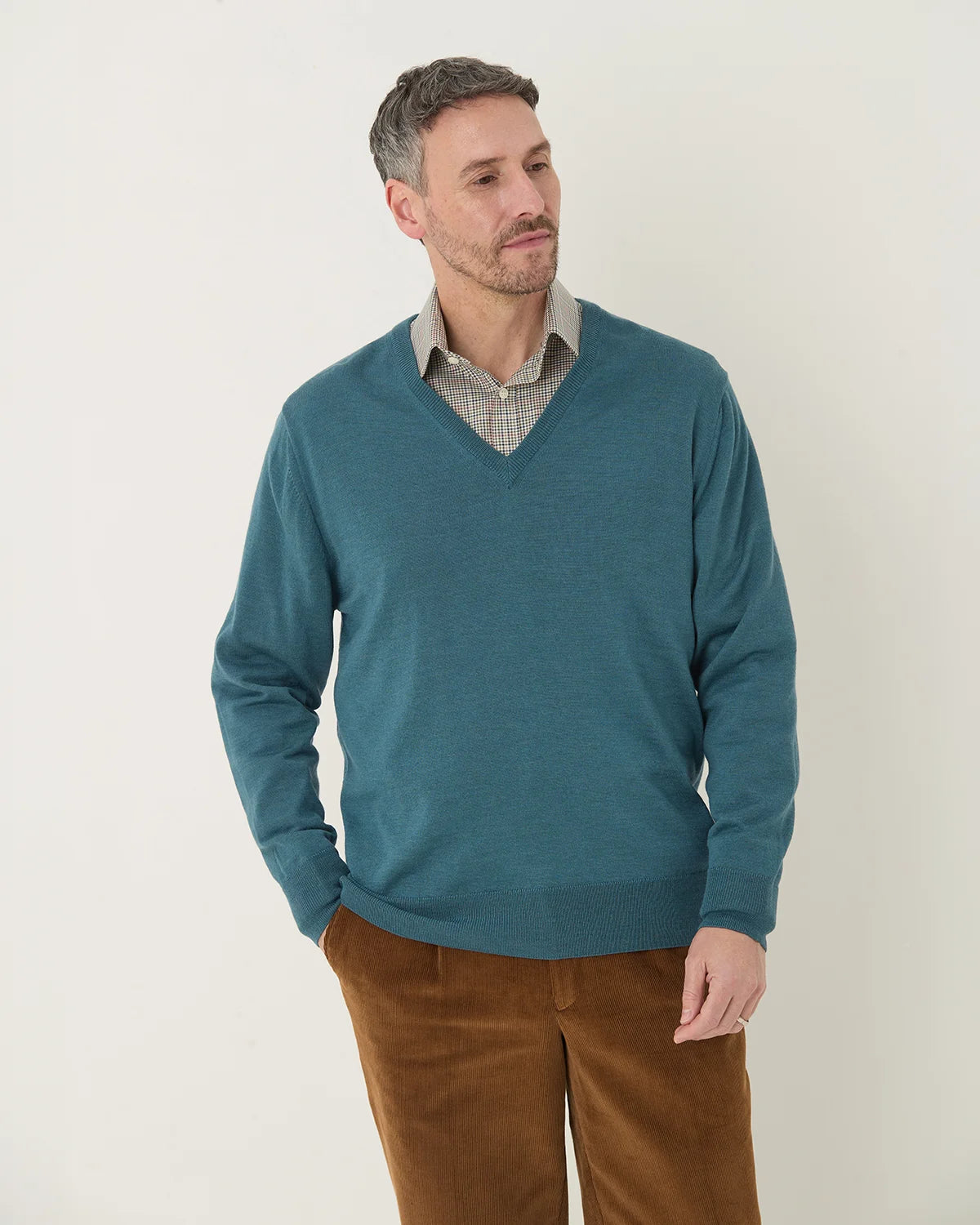 Merino Wool V Neck  Jumper - Diesel