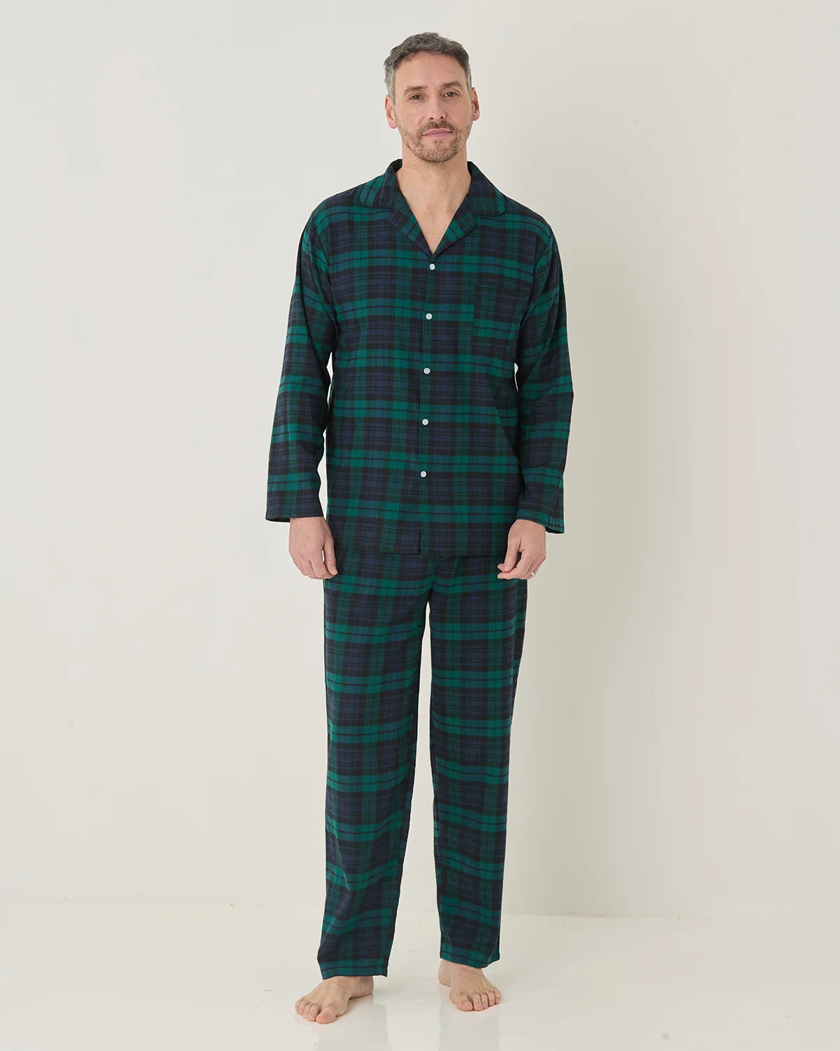Donald Brushed Cotton Checked Pyjamas