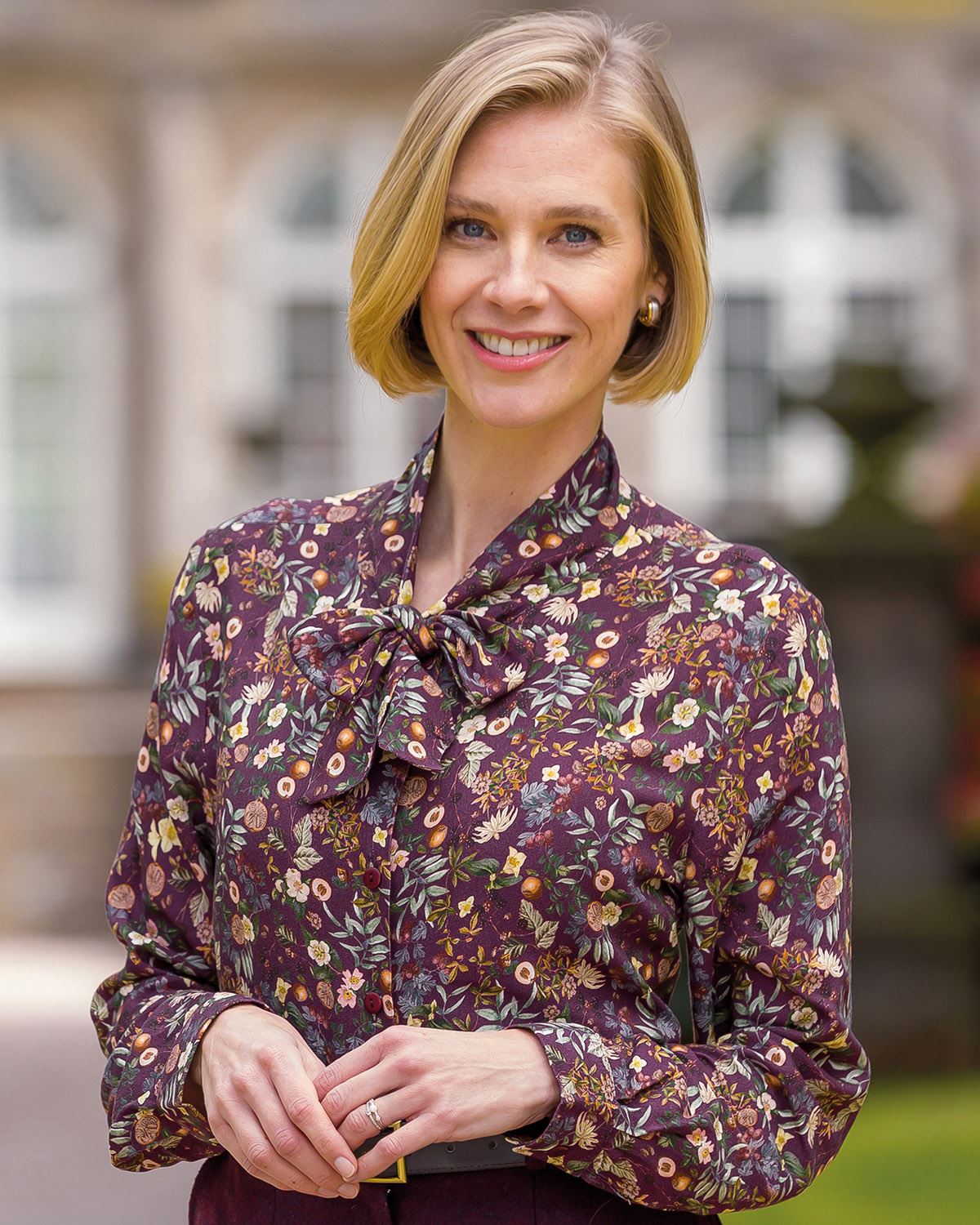 Kate Supersoft Viscose Tie Neck Blouse - Country Collection