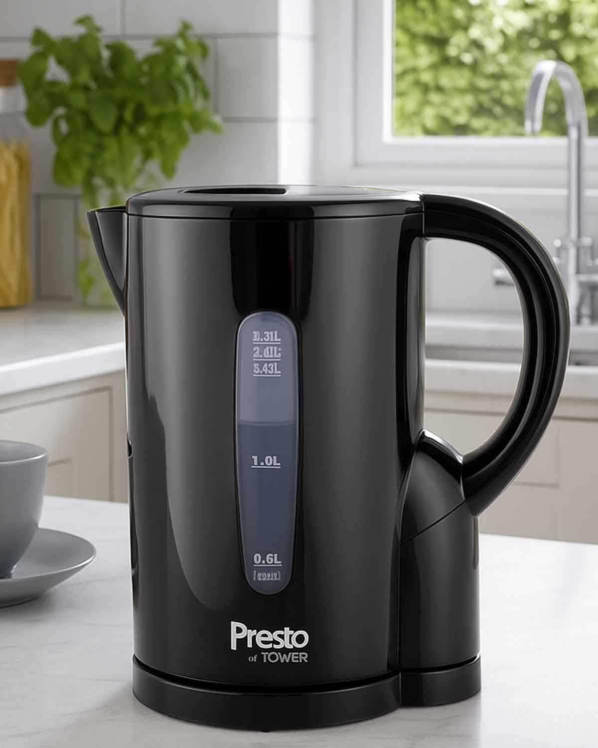 Cordless Compact Electric Kettle - Black - Country Collection